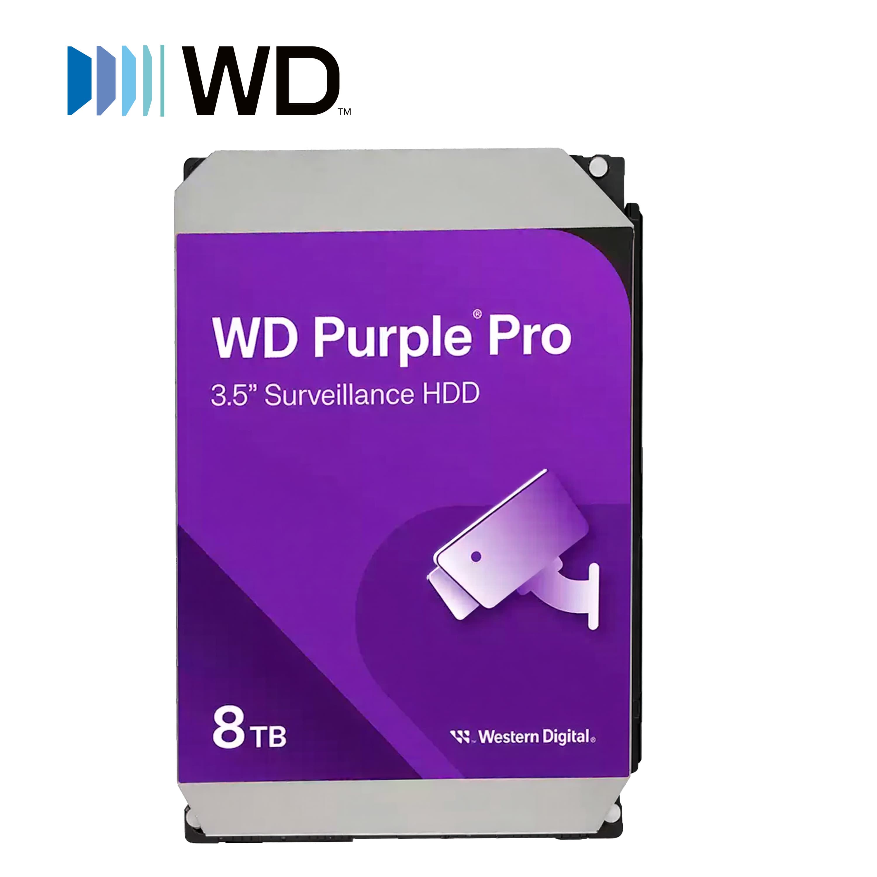 DISCO DURO DD 8TB SATA WD PURPLE PRO WD8002PURP 24/7 OPTIMIZADO PARA VIDEOVIGILANCIA SATA III 6GB/S 7200RPM CACHE 256MB COMPATIBLE CON DVR Y NVR DE CUALQUIER MARCA - Miniatura 4