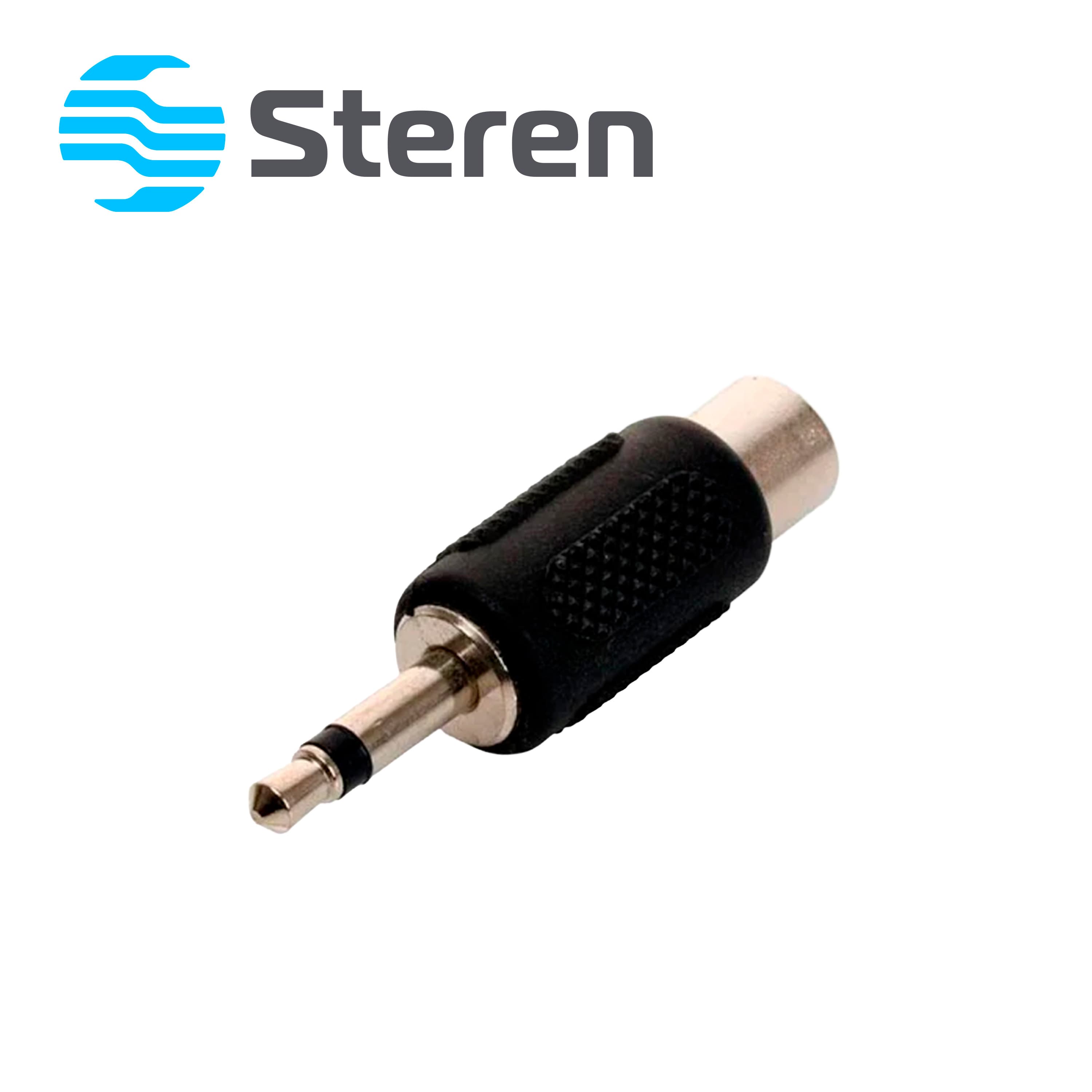 ADAPTADOR STEREN 251-122 HEMBRA (JACK) RCA A CONECTOR MACHO (PLUG) DE 3,5 MM MONO. - Miniatura 3
