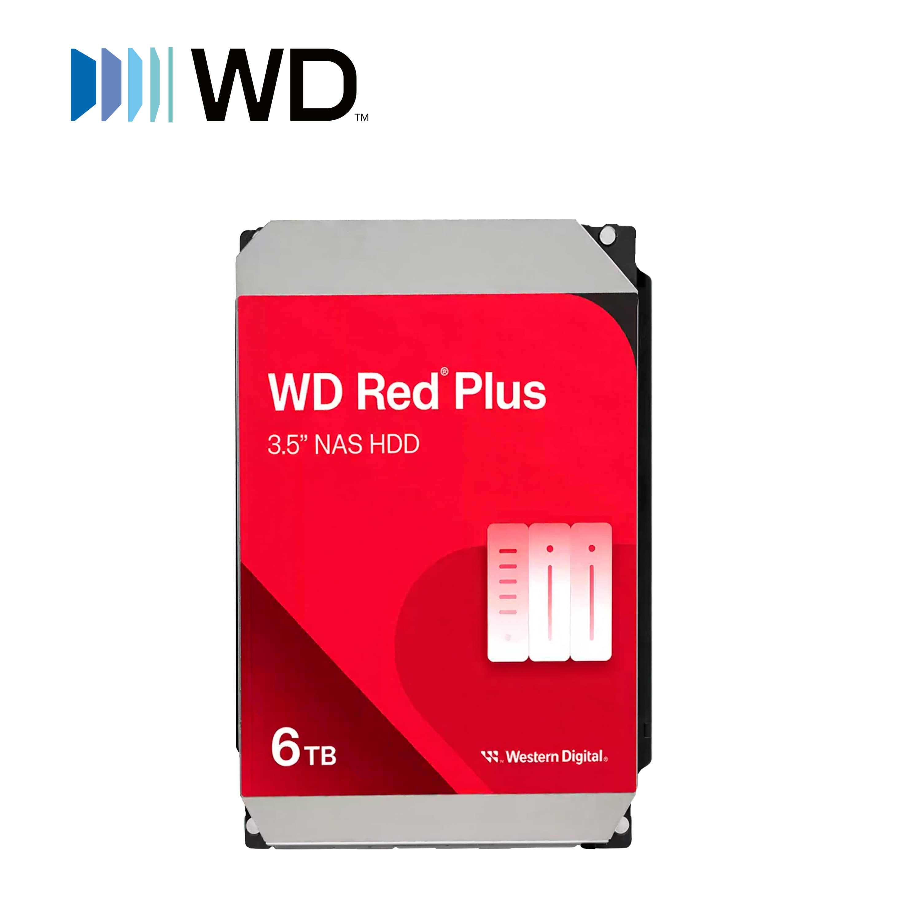 DD DISCO DURO WD60EFPX WD RED PLUS 3.5 SATA 6TB CACHE 64MB 5640RMP ESPECIAL PARA ALMACENAMIENTO Y NAS - Miniatura 4