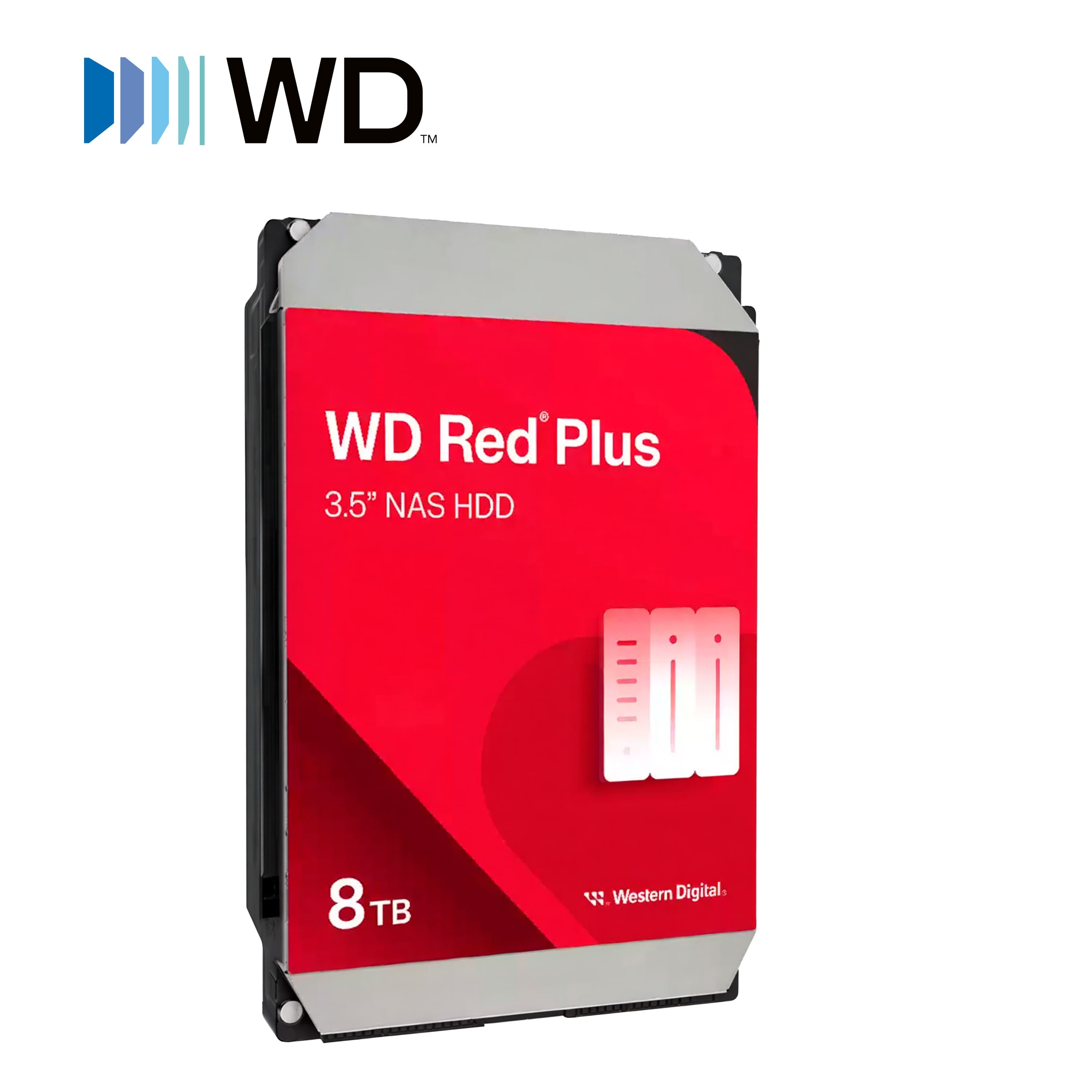 DD DISCO DURO 8 TB SATA WD RED PLUES WD80EFPX / 3.5 5640RPM CACHE 256MB SATA 6 GBS / ESPECIAL PARA ALMACENAMIENTO Y NAS - Miniatura 4