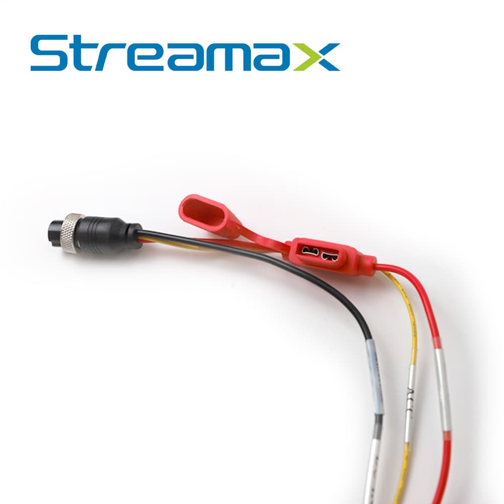 CABLE DE ALIMENTACION STREAMAX MDVR-SOURCE / CONECTOR DIN 9 PINES / ALIMENTACION DE MDVRS / CUENTA CON FUSIBLES DE PROTECCION CONTRA DESCARGAS ELECTRICAS / COMPATIBLE CON MDVRS SERIE M1N 2.0 Y MX3NPRO - Miniatura 3