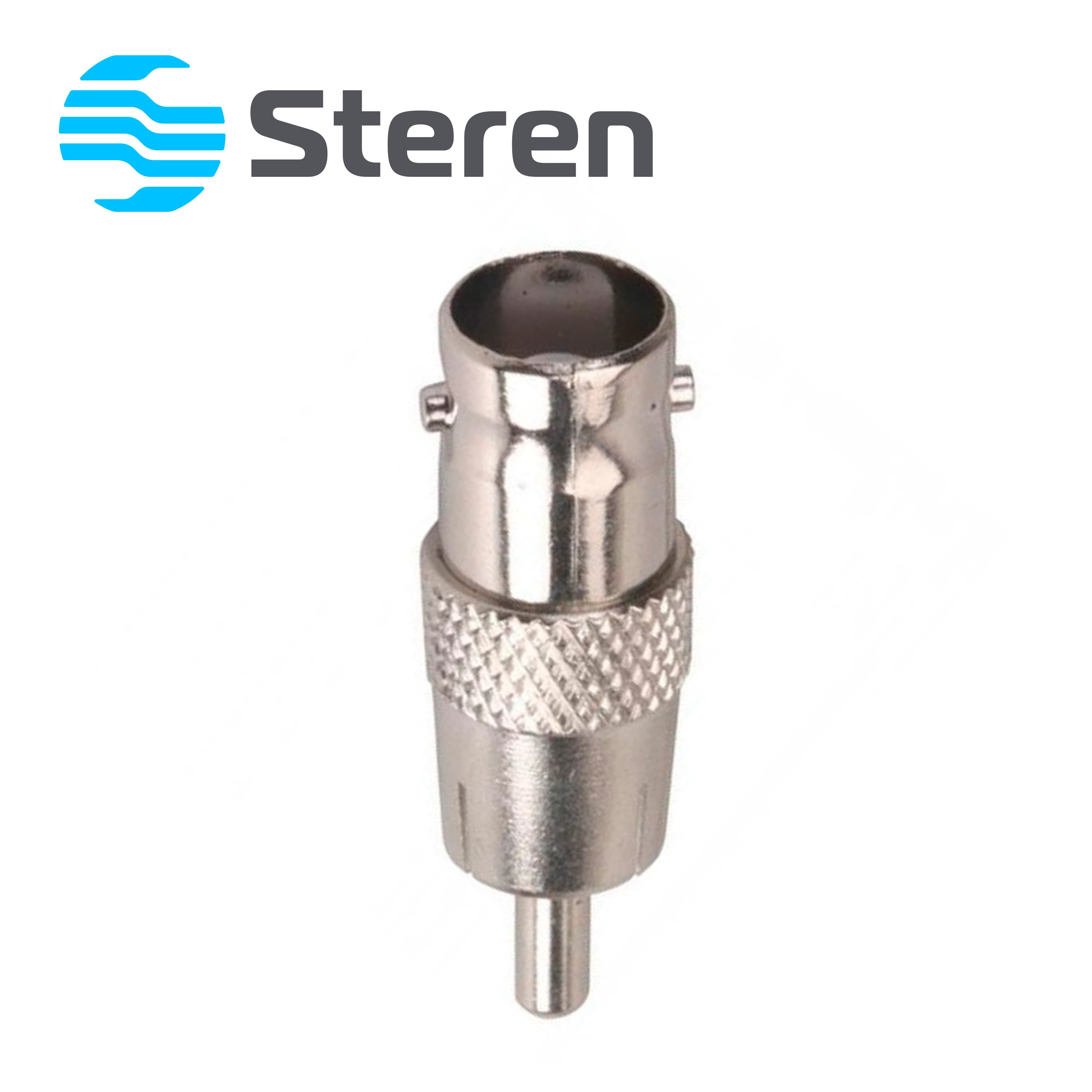ADAPTADOR STEREN 200-170 CON CONECTOR HEMBRA BNC A MACHO RCA - Miniatura 4
