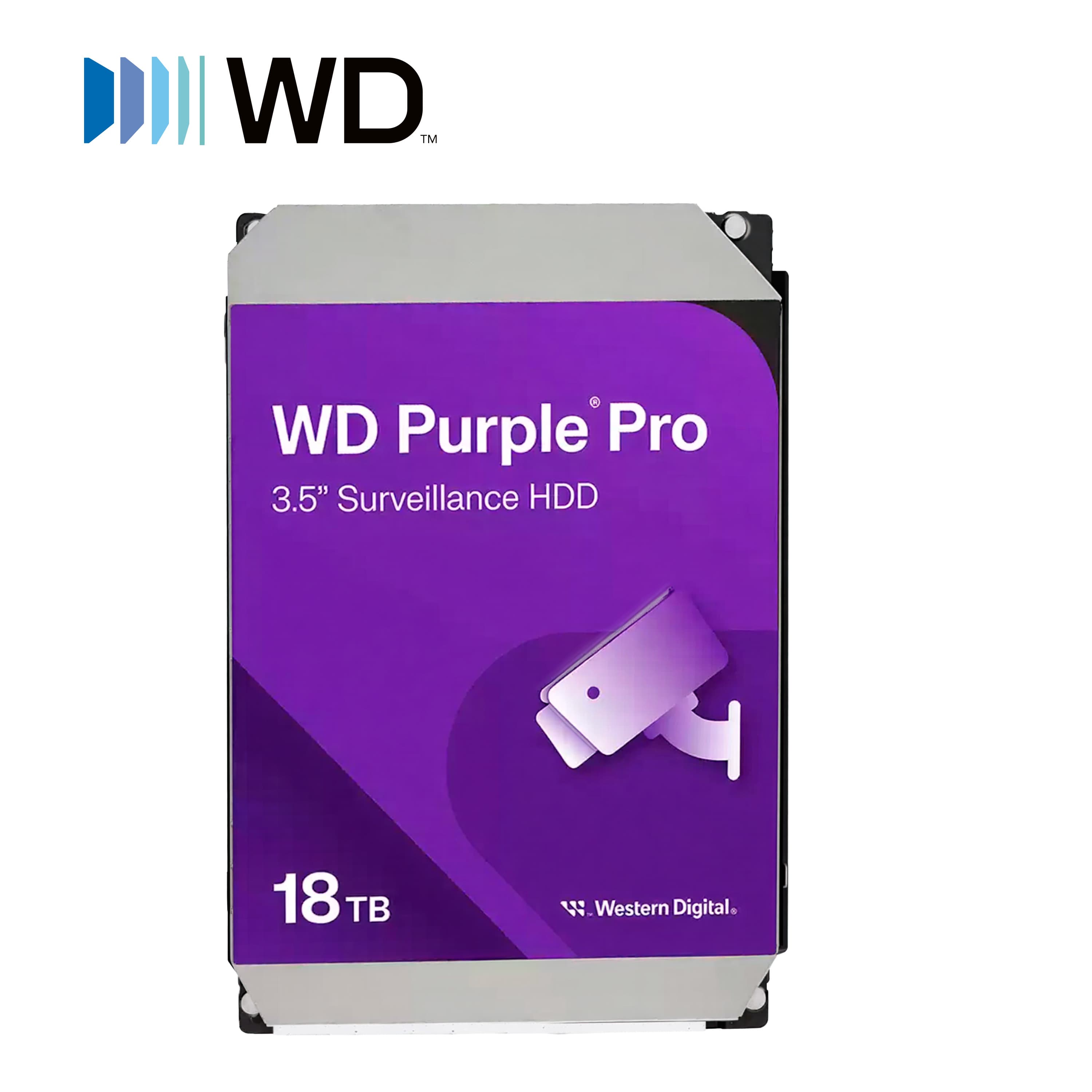 DISCO DURO DD 18TB SATA WD PURPLE WD181PURP 24/7 OPTIMIZADO PARA VIDEOVIGILANCIA SATA III 6GB/S 7200 RPM COMPATIBLE CON NAS QNAP - Miniatura 4