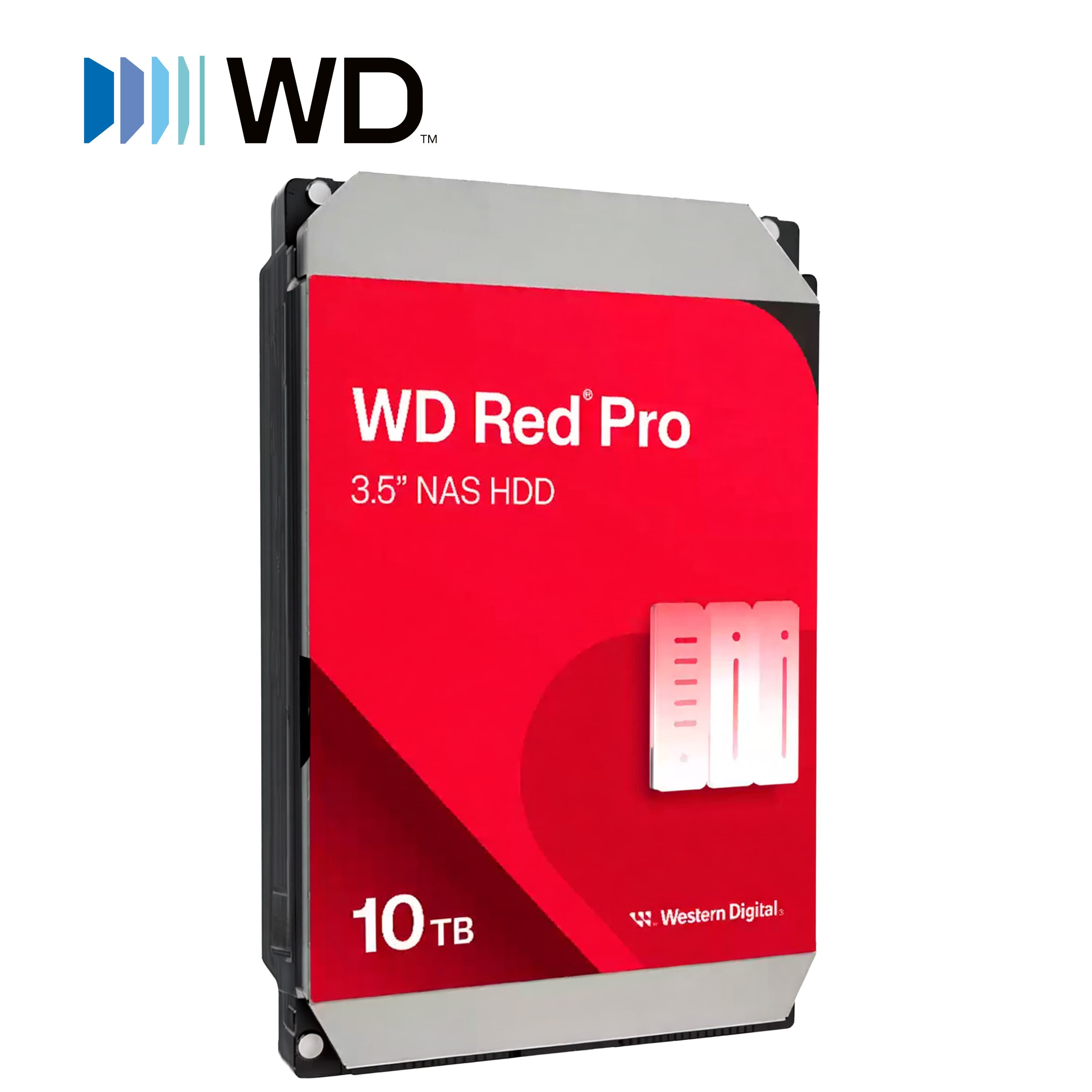 DD DISCO DURO 10TB SATA WD RED PRO WD103KFBX / ESPECIAL NAS HASTA 24 BAHIAS / SATA III 6GB S / 7200 RPM / CACHE 512MB / NASWARE 3.0 / WORKLOAD 300TB ANO / 3.5 / 5 ANOS GARANTIA
 - Miniatura 4