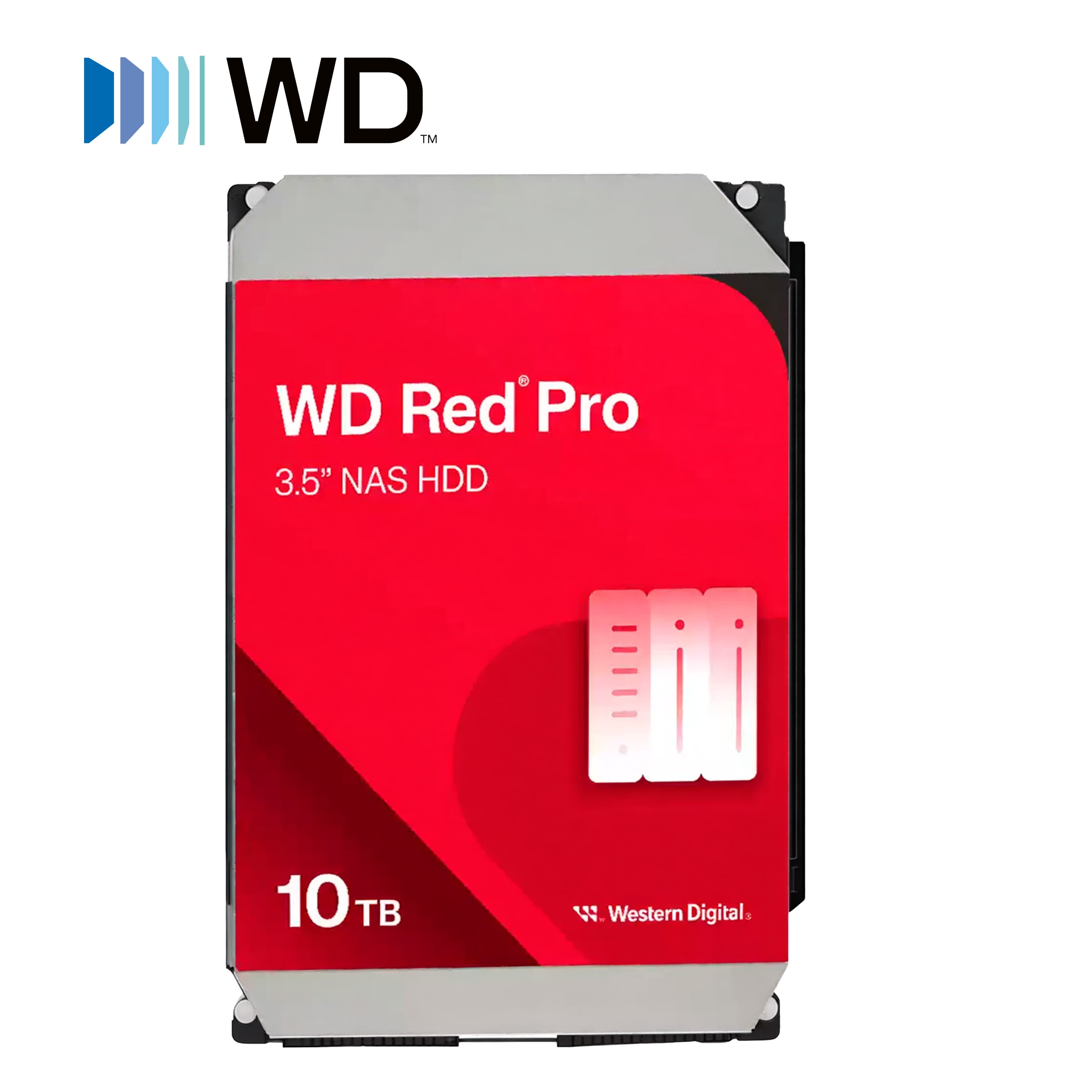 DD DISCO DURO 10TB SATA WD RED PRO WD103KFBX / ESPECIAL NAS HASTA 24 BAHIAS / SATA III 6GB S / 7200 RPM / CACHE 512MB / NASWARE 3.0 / WORKLOAD 300TB ANO / 3.5 / 5 ANOS GARANTIA
 - Miniatura 5