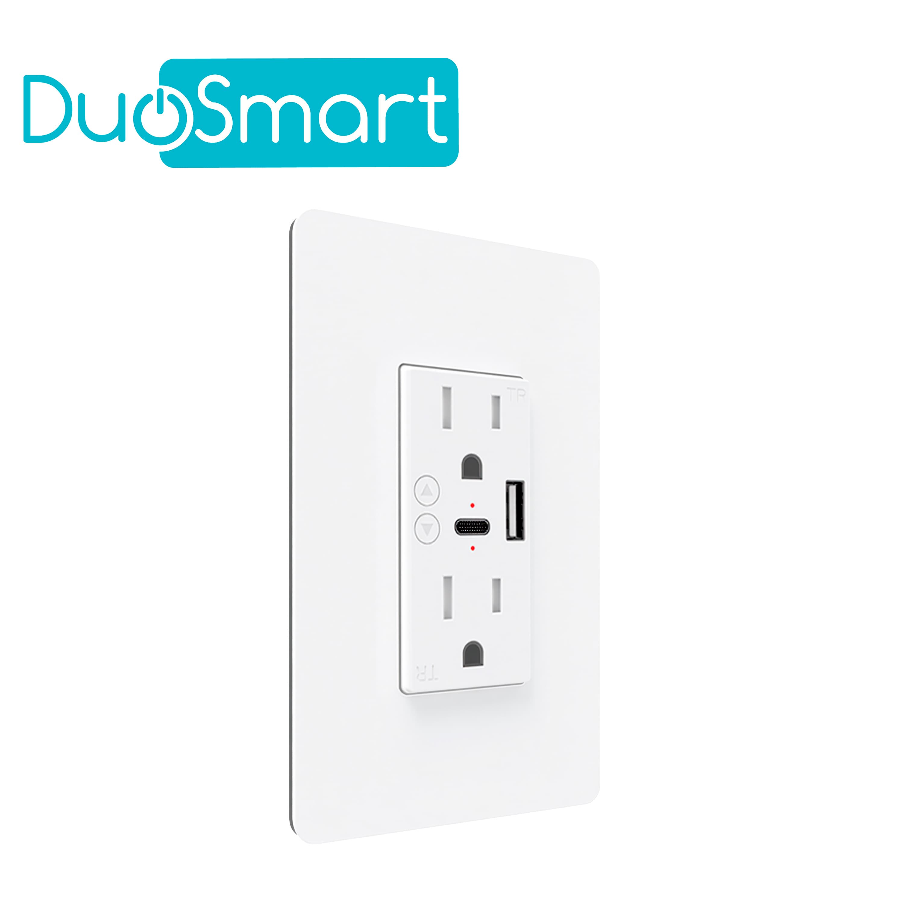CONTACTO TOMACORRIENTE DUOSMART A61 / 2 CONTACTOS / 1 PUERTO USB / 1 PUERTO USB-C / WIFI 2.4 GHZ / COMPATIBLE CON ALEXA Y GOOGLE HOME / TEMPORIZADORES / ESCENAS DE AUTOMATIZACION
 - Miniatura 4