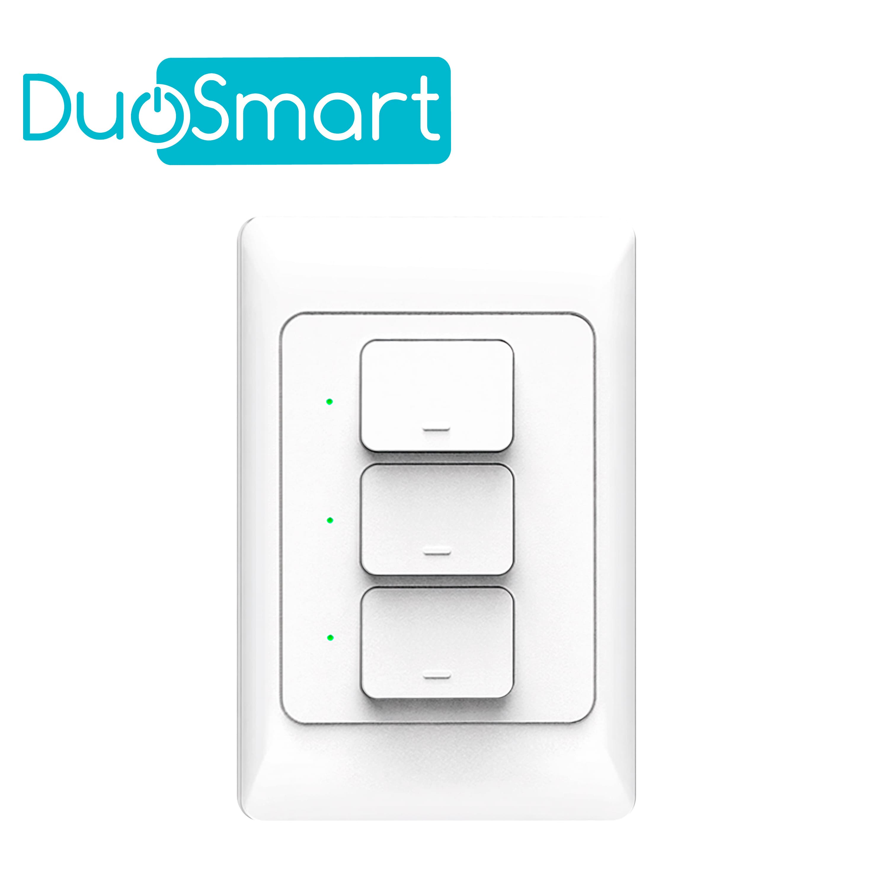 SWITCH APAGADOR WIFI 2.4 GHZ DUOSMART A31 / 3 BOTONES-UNIDADES / COMPATIBLE CON ALEXA Y GOOGLE HOME / TEMPORIZADORES / ESCENAS DE AUTOMATIZACION / CABLE NEUTRO OPCIONAL
 - Miniatura 3