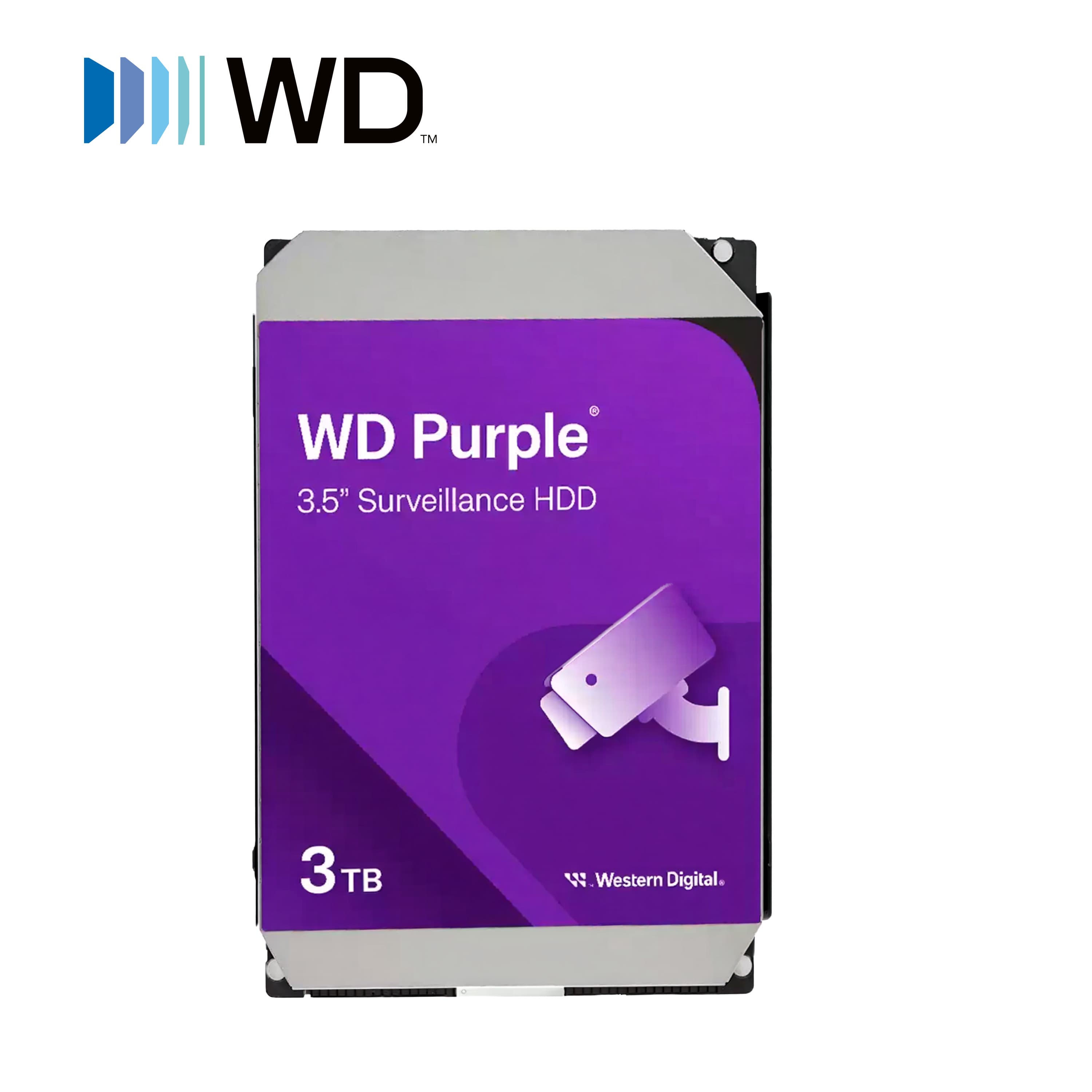 DD DISCO DURO 3TB SATA WD PURPLE WD34PURZ / 24/7 OPTIMIZADO PARA VIDEOVIGILANCIA / ALLFRAME / CMR / CACHE 256MB / HASTA 175MB/S / CARGA HASTA 180TB/AÑO / GARANTIA 3 AÑOS. - Miniatura 3