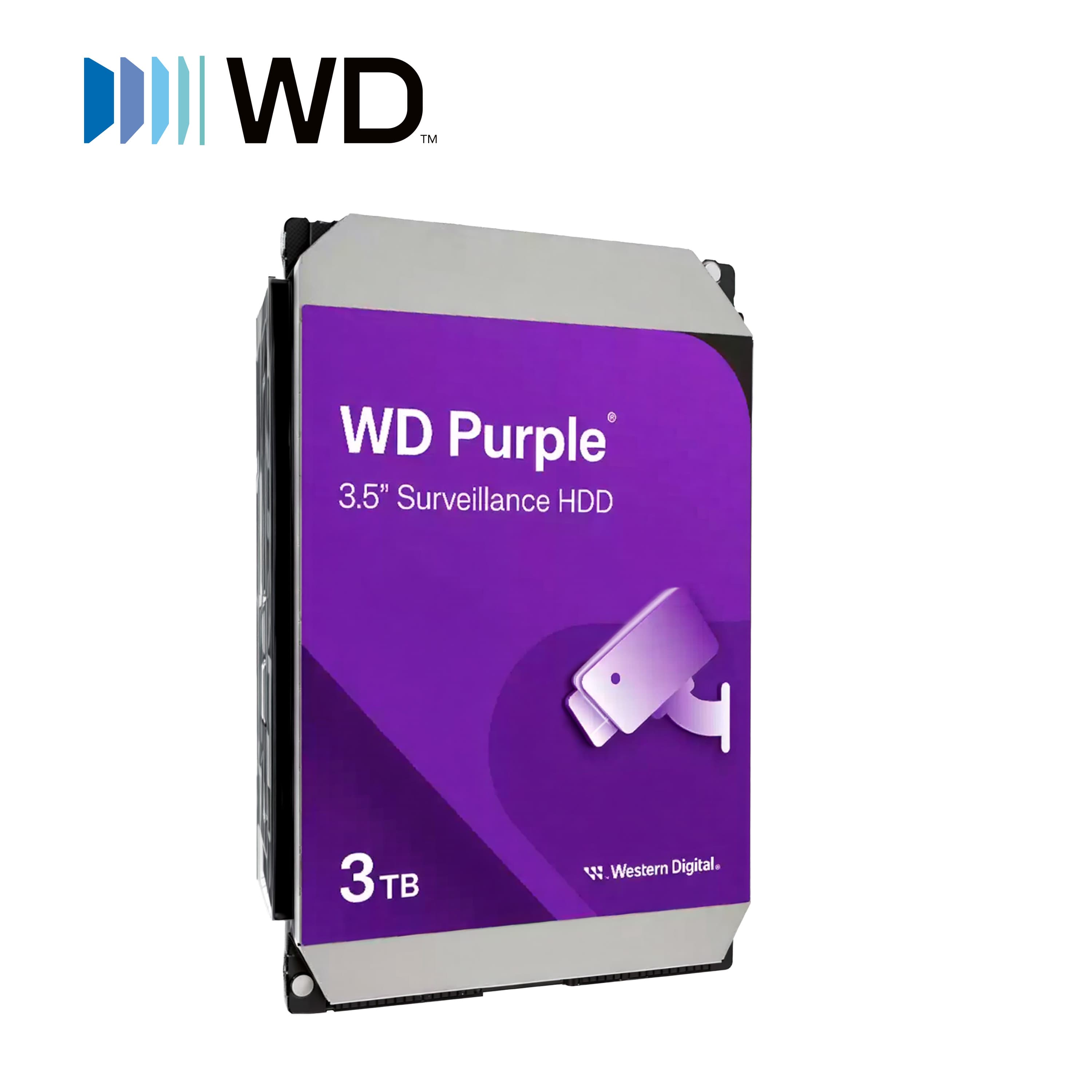 DD DISCO DURO 3TB SATA WD PURPLE WD34PURZ / 24/7 OPTIMIZADO PARA VIDEOVIGILANCIA / ALLFRAME / CMR / CACHE 256MB / HASTA 175MB/S / CARGA HASTA 180TB/AÑO / GARANTIA 3 AÑOS. - Miniatura 4
