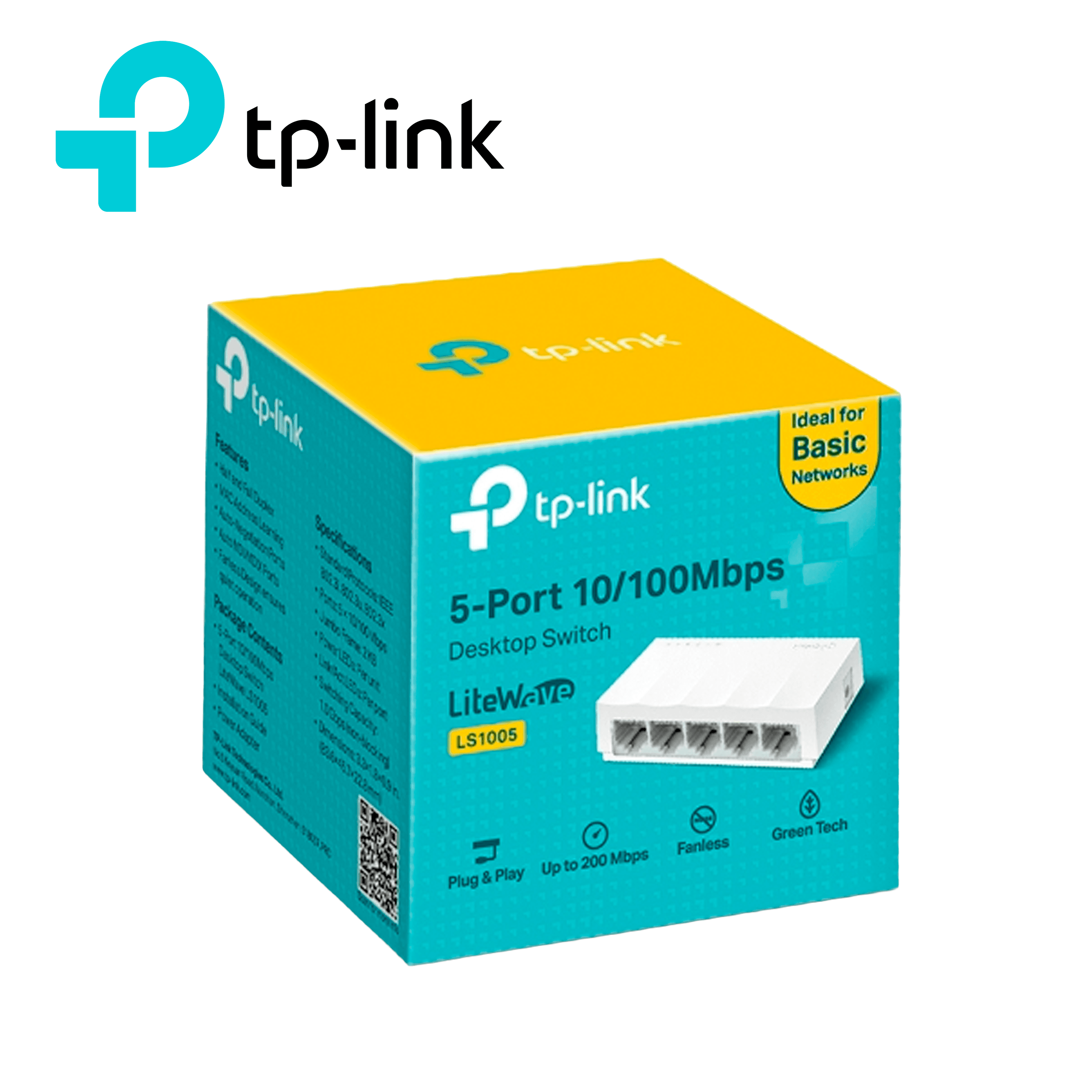 SWITCH DE ESCRITORIO TP-LINK LS1005 DE 5 PUERTOS A 10/100 MBPS - Miniatura 4