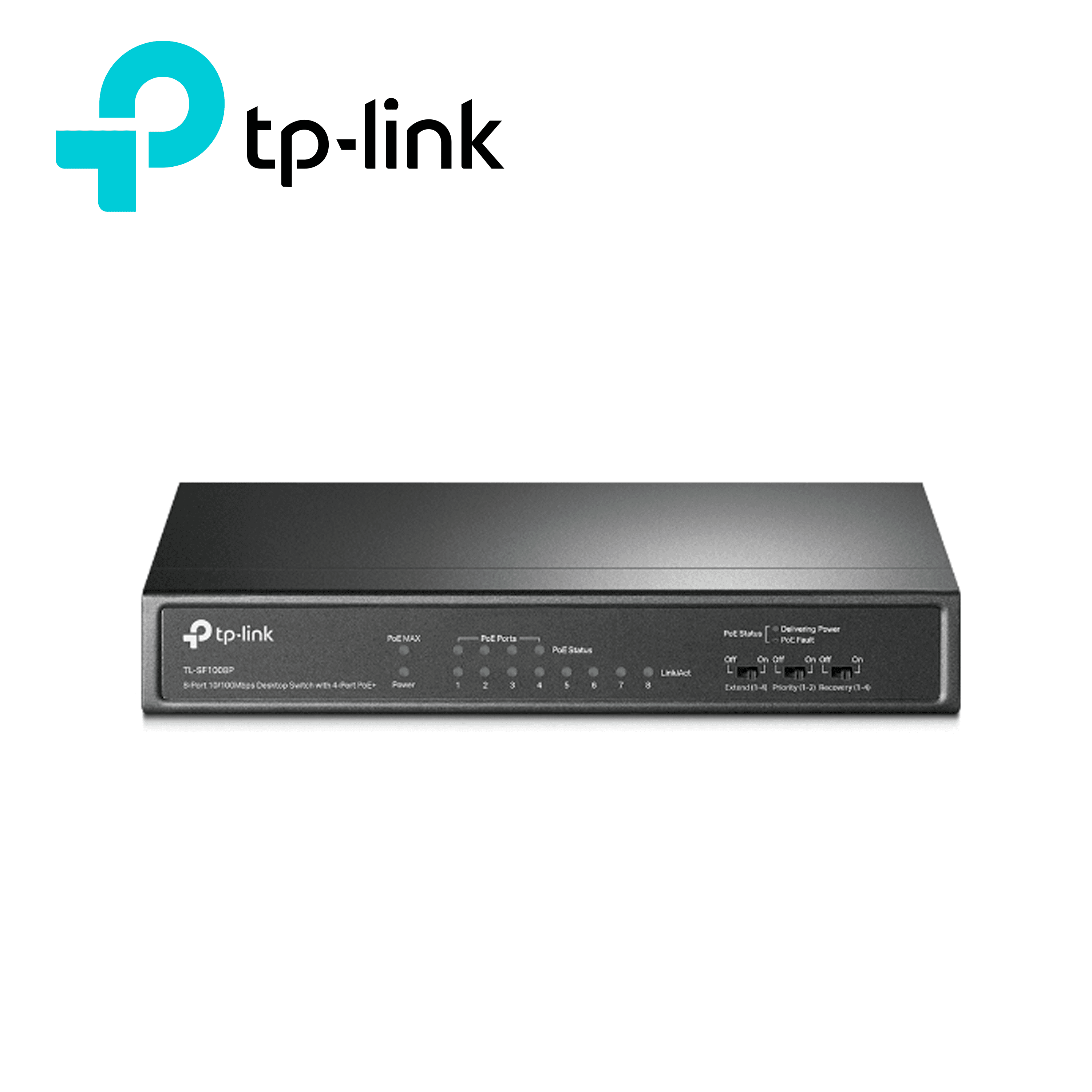 SWITCH NO ADMINISTRABLE TP-LINK TL-SF1008P/ 8 PUERTOS RJ45 10/100 MBPS/ 4 PUERTOS POE 802.3 AF/ SOPORTA POE MAXIMO 57 W PARA 4 PUERTOS/ CARCASA METALICA IDEAL PARA ESCRITORIO/ USO INTERIOR - Miniatura 3