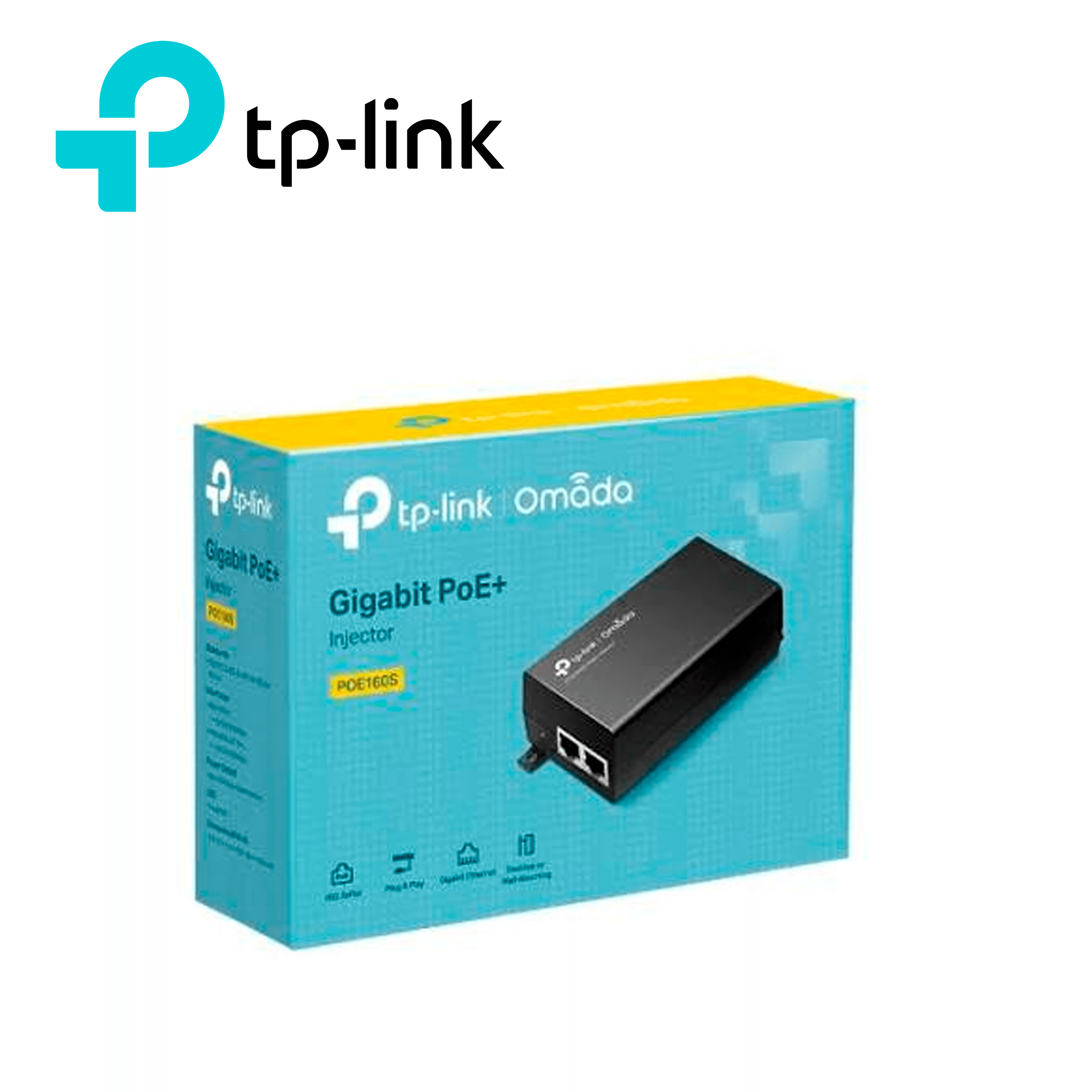INYECTOR POE 802.3AF/AT POE160S TP-LINK / 2 PUERTOS RJ45 10/100/1,000MBPS / HASTA 100 METROS / AUTO MDI/MDIX / CONSUMO DE 30W - Miniatura 4