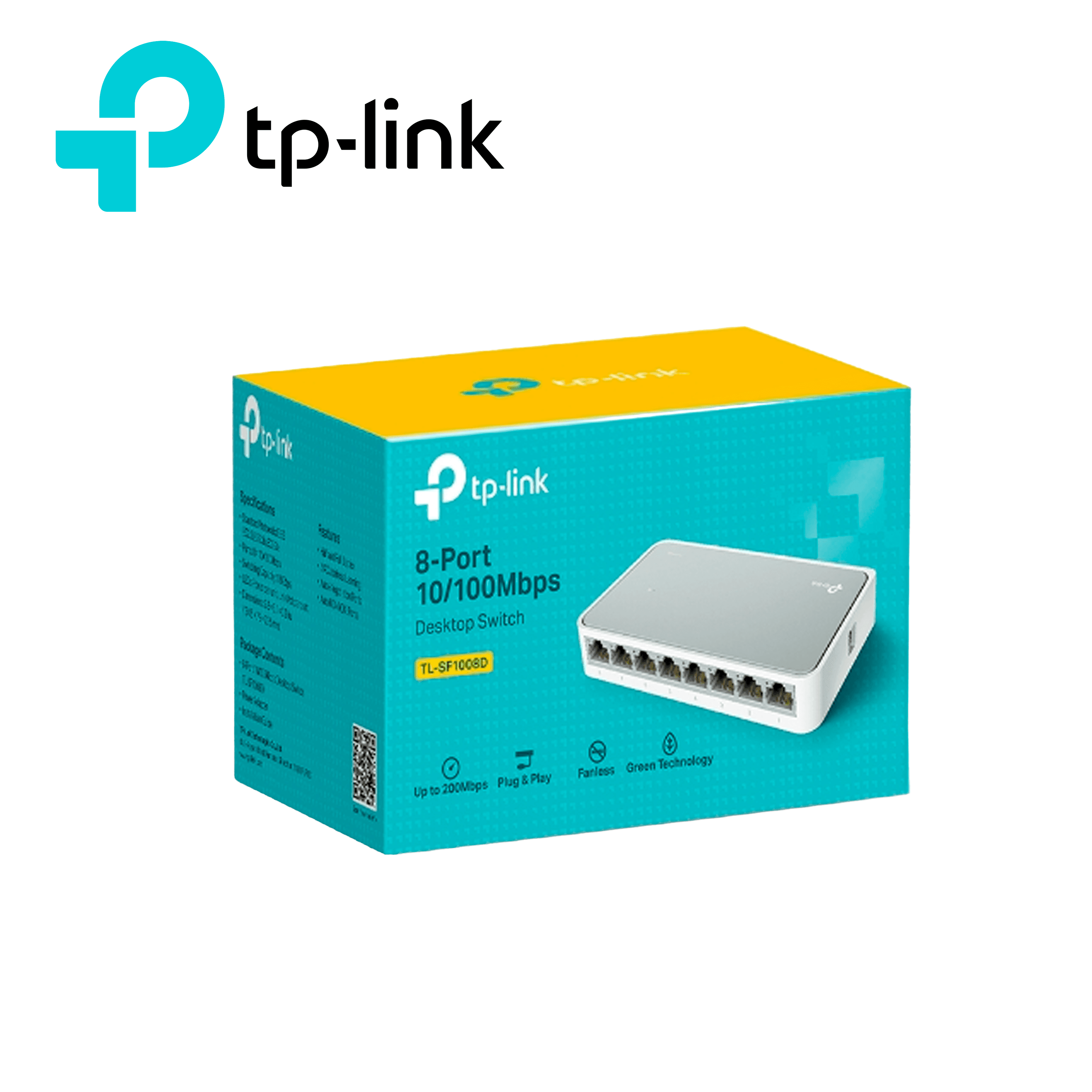 SWITCH NO ADMINISTRABLE TP-LINK TL-SF1008 / 8 PUERTOS RJ45 10/100 MBPS / MONTAJE EN ESCRITORIO / TECNOLOGIA GREEN ETHERNET DE EFICIENCIA ENERGETICA / USO INTERIOR / PLUG AND PLAY - Miniatura 4