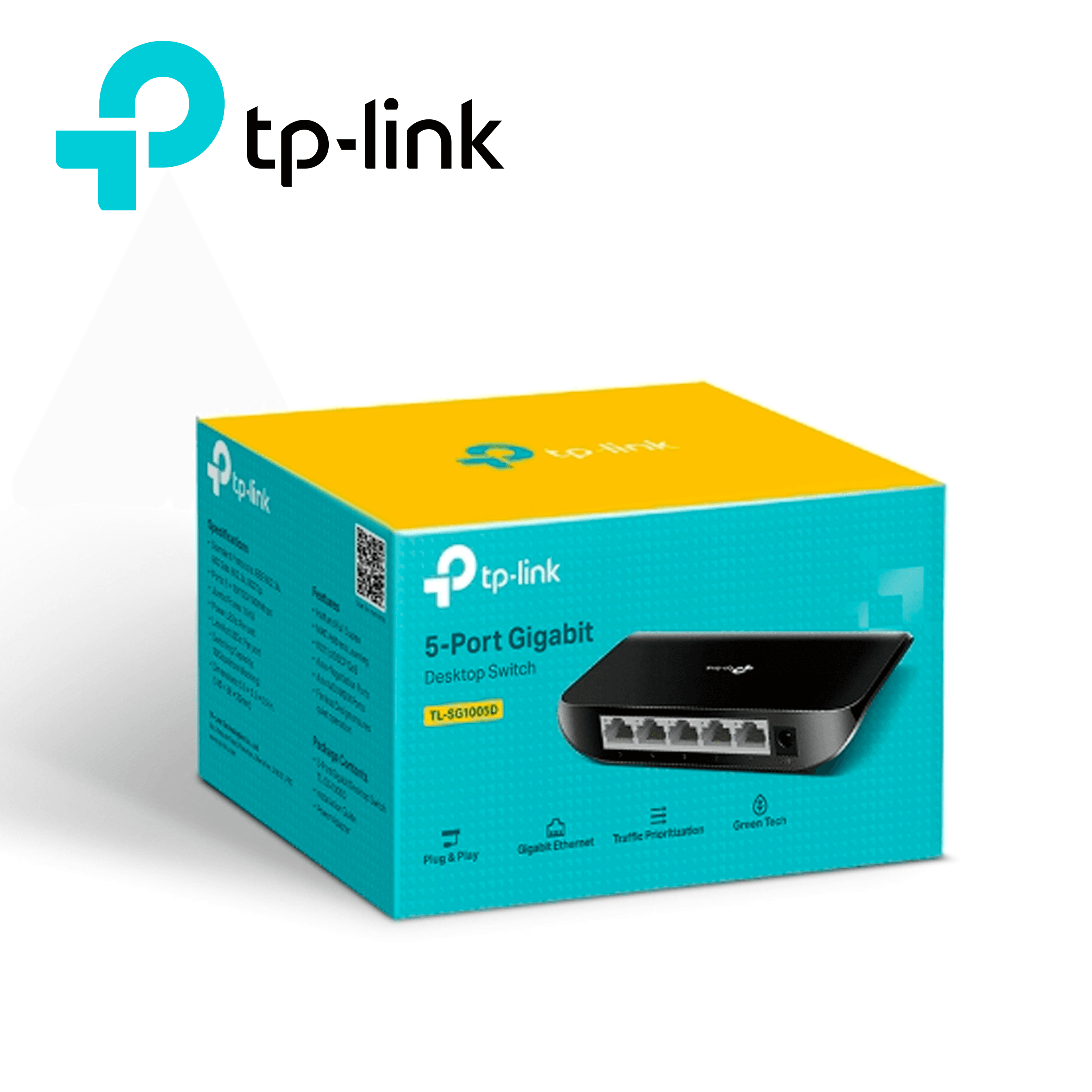 SWITCH NO ADMINISTRABLE TP-LINK TL-SG1005D/ 5 PUERTOS RJ45 10/100/1000 MBPS TECNOLOGIA DE AHORRO DE ENERGIA/ CARCASA DE PLASTICO/ DISEÑADO PARA USO EN ESCRITORIO O MONTAJE EN PARED/ PLUG AND PLAY NO SE NECESITA CONFIGURACION/ USO INTERIOR - Miniatura 4
