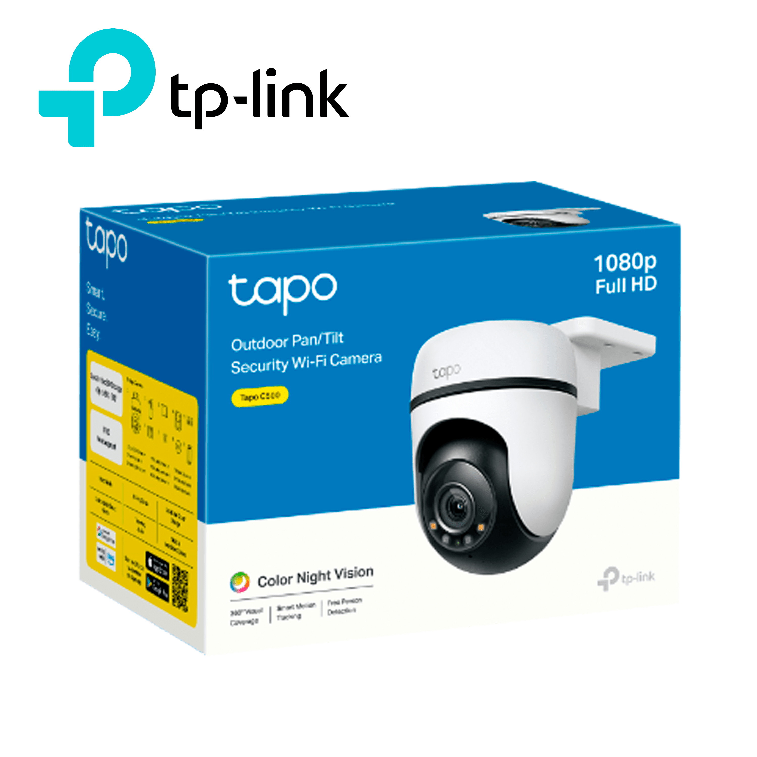 CAMARA DESEGURIDAD PARA EXTERIOR TP-LINK TAPO C500, ROTACION DE 360 GRADOS, RESOLUCION FULL HD, DETECCION DE PERSONAS Y SEGUIMIENTO DE MOVIMIENTO, ACEPTA MEMORIA SD HASTA 512GB - Miniatura 4
