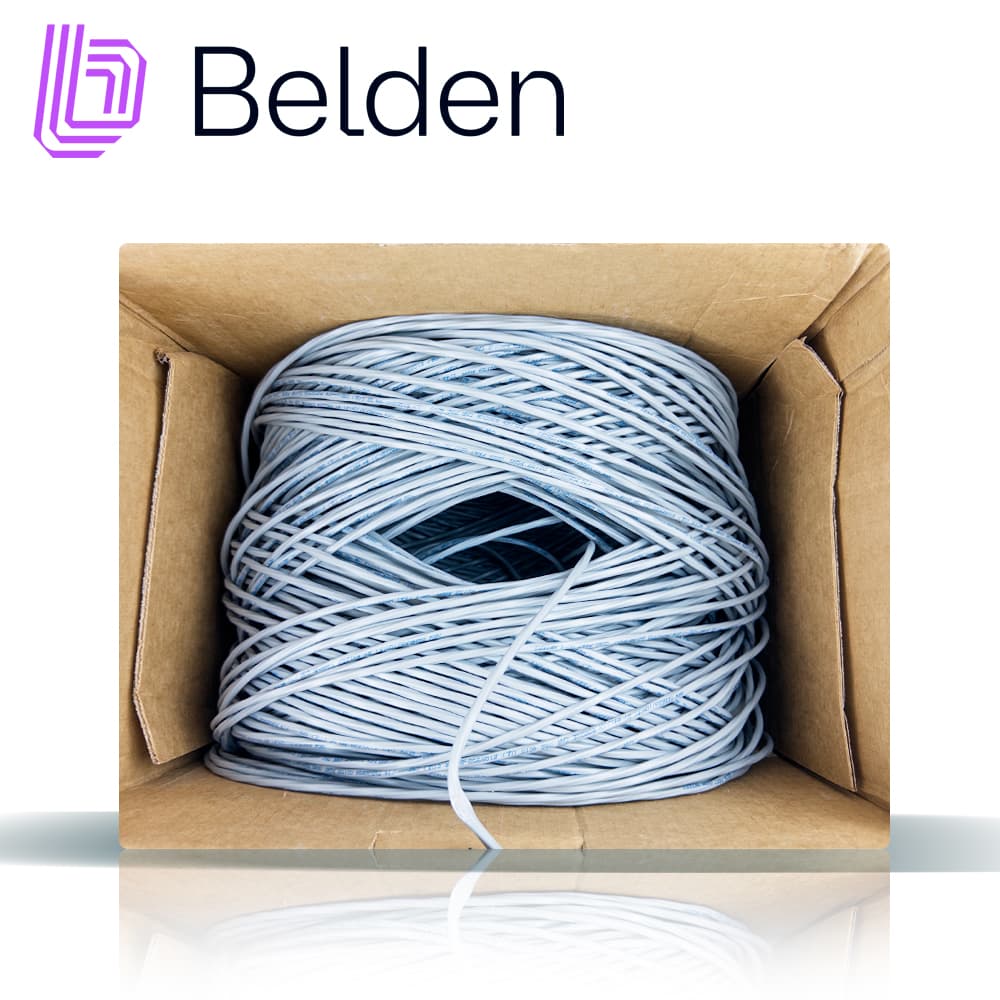 CABLE DE SEGURIDAD Y SONIDO BELDEN 5302UE 008U1000 / INTERIOR / GRIS / 4 CONDUCTORES / 18 AWG / MULTIFILAR / FORRO PVC / CMR / EN CAJA / 1,000 PIES 305 METROS - Miniatura 7