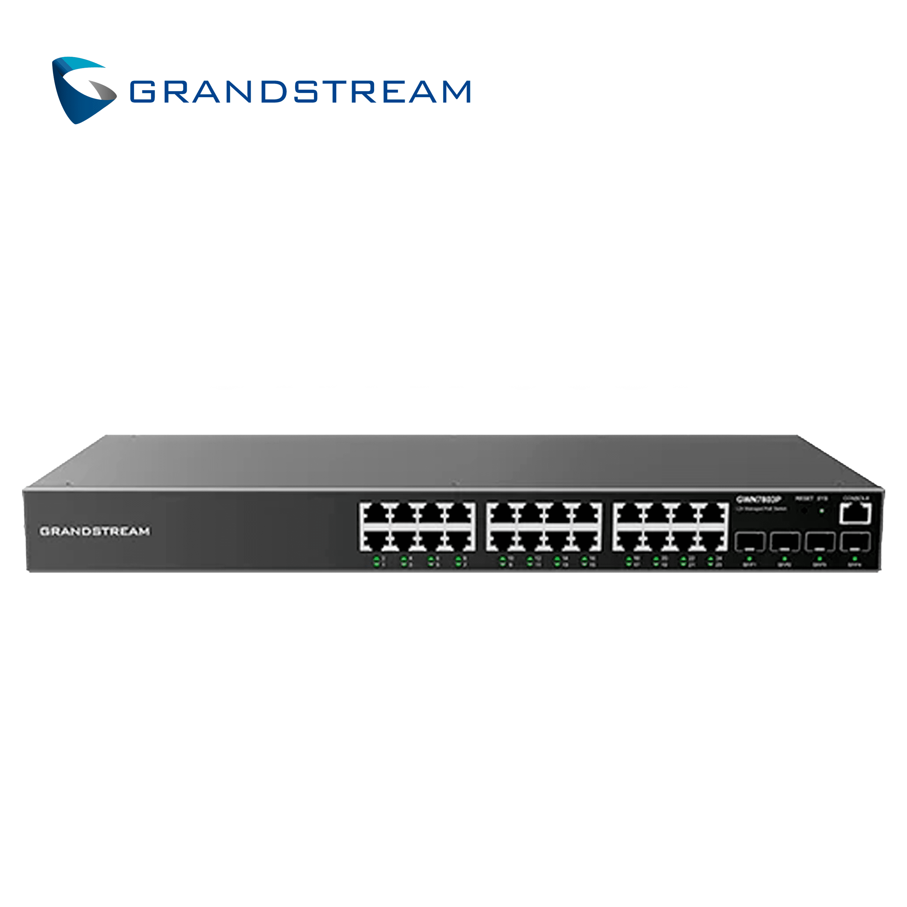 GWN7803PL PRO SWITCH POE ADMINISTRABLE GRANDSTREAM CAPA 2+ / 24 PUERTOS GIGABIT ETHERNET POE/POE+/POE++ / 2 PUERTOS SFP+ DE 10 GIGABIT / PRESUPUESTO POE DE 299.2W / HASTA 30W POR PUERTO POE / VLAN / QOS / LACP / STP/RSTP/MSTP / ENRUTAMIENTO ESTATICO  - Miniatura 2