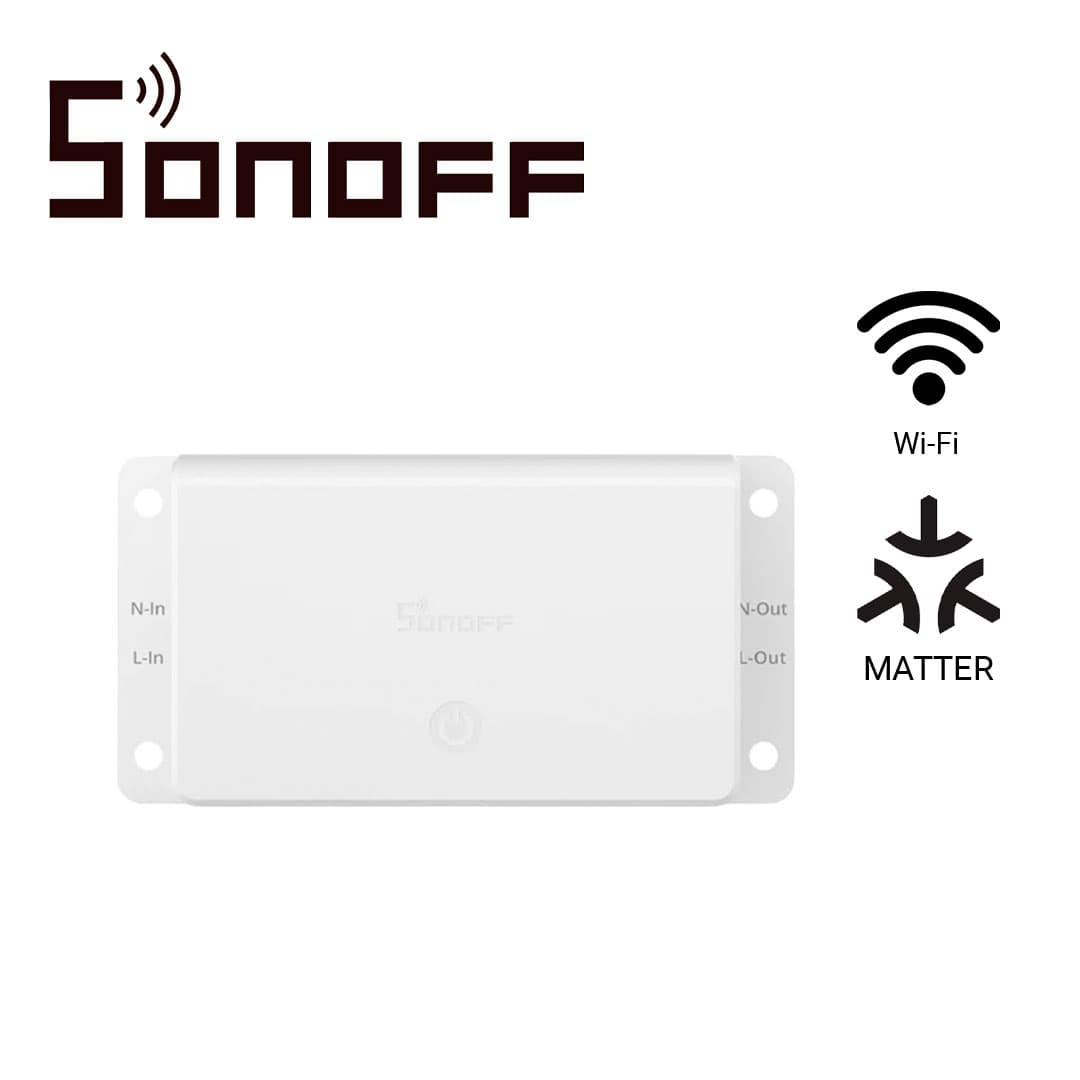 INTERRUPTOR ON/OFF  SONOFF  BASIC-1GS  INALAMBRICO / MATTER / WIFI  PARA  SOLUCIONES DE  SMART HOME/  COMPATIBLE  CON GOOGLE HOME / ALEXA / APPLE HOME / HOME ASSISTANT / HASTA 10 AMP - Miniatura 5