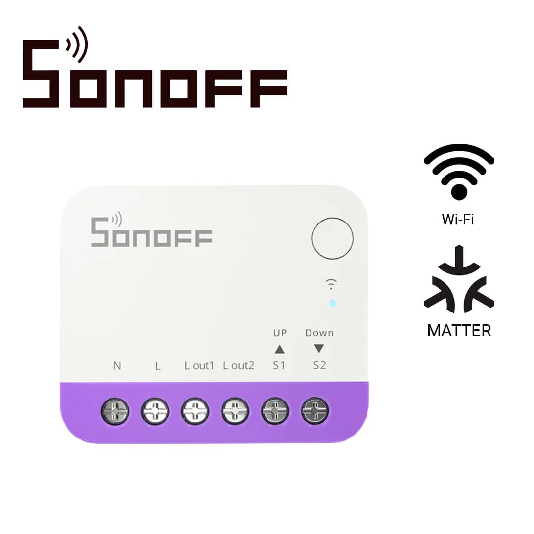 MINI INTERRUPTOR ON/OFF  WIFI PARA PERSIANAS SONOFF MINI-RBS  COMPATIBLE CON GOOGLE HOME/ ALEXA/APPLE HOME / MATTER / CONTROLABLE DESDE  LA APP / WIFI 2.4 GHZ/ CARGA DE 1 AMP MAXIMO - Miniatura 5