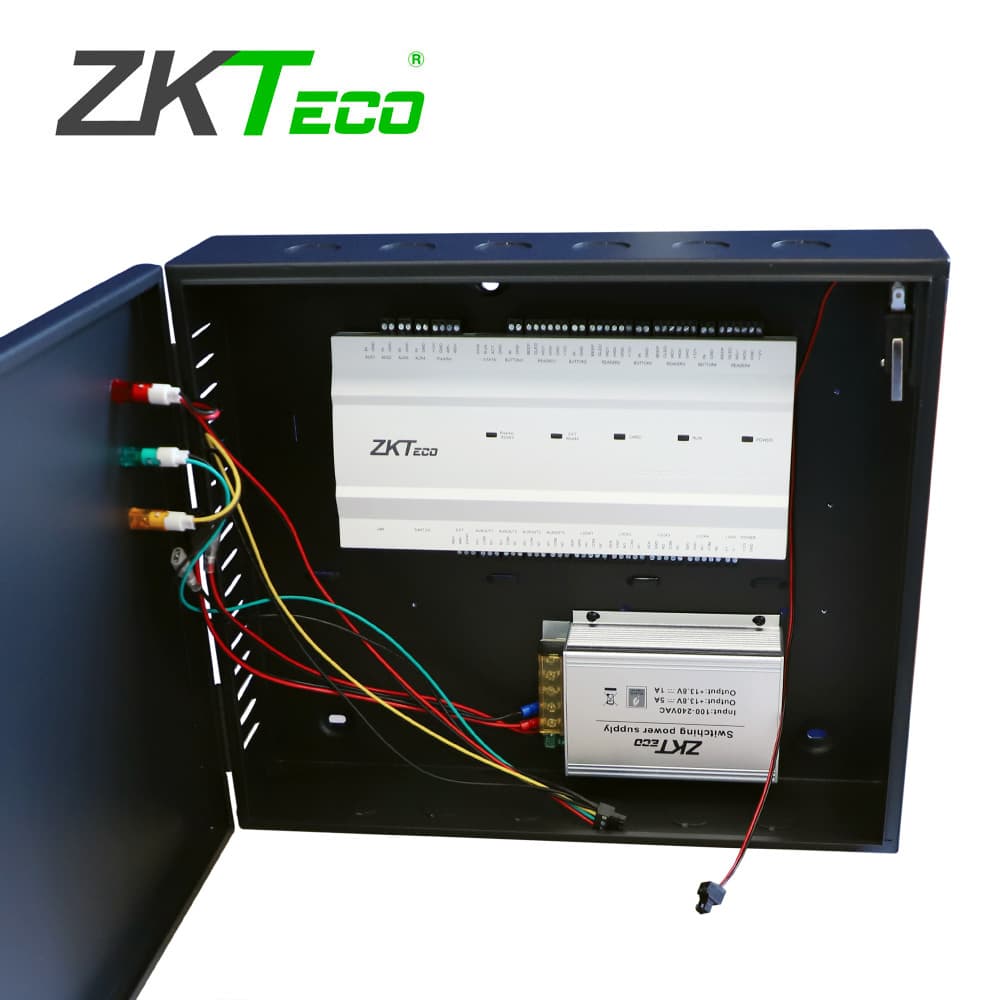 PANEL DE CONTROL DE ACCESO AVANZADO ZKTECO MODELO INBIO 460 PRO PLUS PERMITE CONTROLAR 4 PUERTAS CON  CAPACIDAD DE 100,000 USUARIOS, 3,000 ROSTROS, 100,000 CODIGOS QR, 20,000 HUELLAS, 100,000 TARJETAS,  500,000 EVENTOS, COMUNICACION TCP/IP COMPATIBLE - Miniatura 4