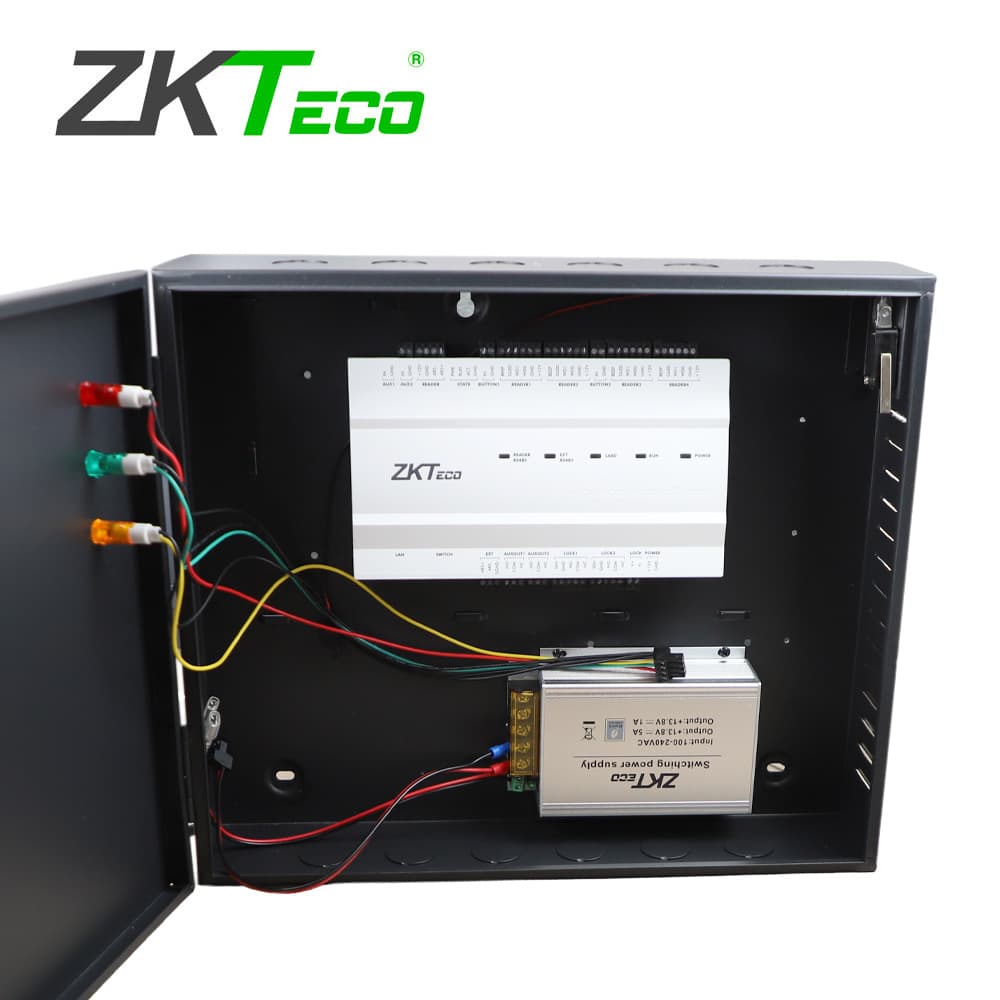 	PANEL DE CONTROL DE ACCESO AVANZADO ZKTECO MODELO INBIO260PRO PLUS PERMITE  CONTROLAR 2 PUERTAS CON CAPACIDAD DE 100,000 USUARIOS, 3,000 ROSTROS, 100,000 CODIGOS QR, 20,000 HUELLAS, 500,000 EVENTOS, COMUNICACION TCP/IP COMPATIBLE CON SOFTWARE ZKBIO  - Miniatura 4