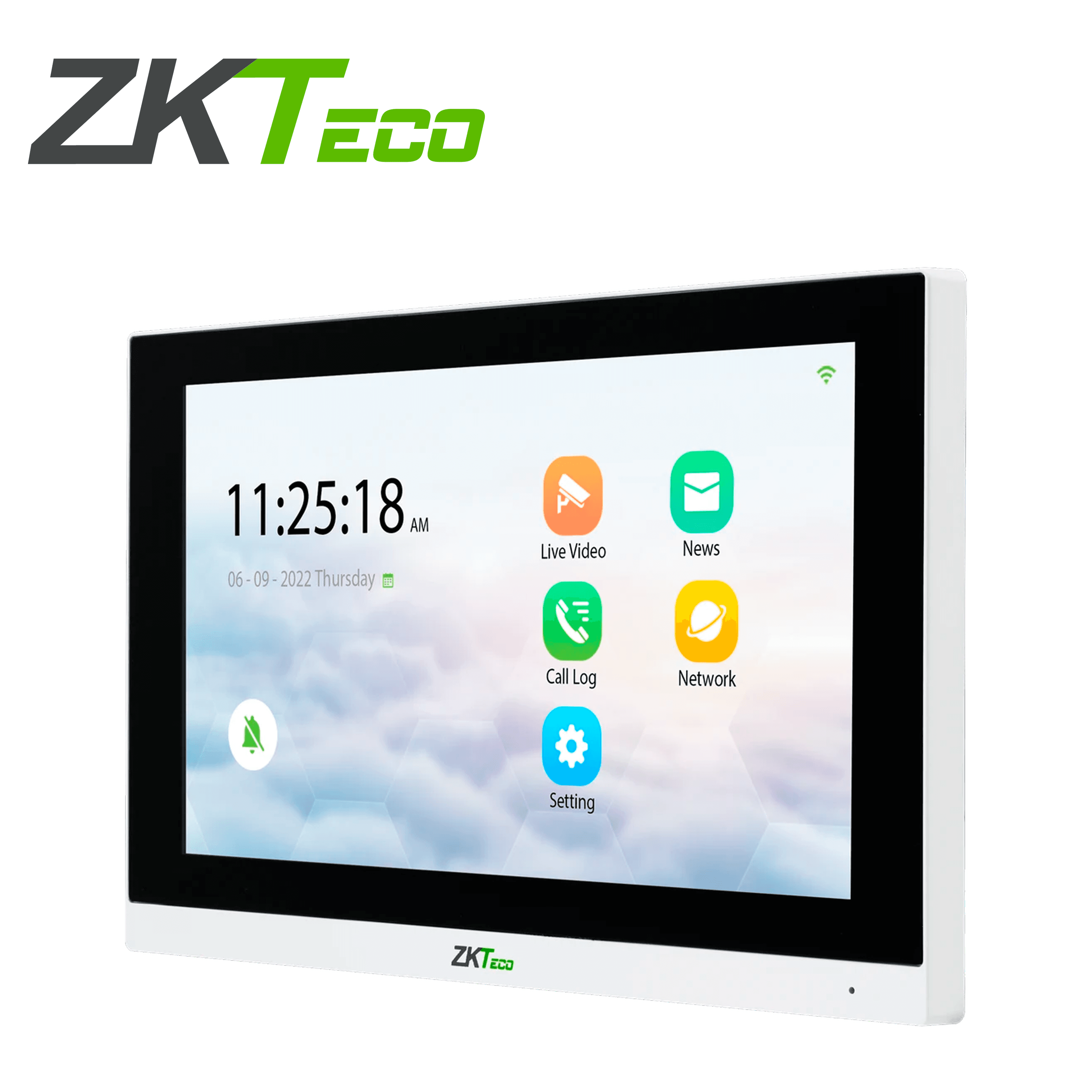 CC081ZKT02 MONITOR IP ZKTECO VT07-B01 / COMUNICA UNICAMENTE  CON SERIE SENSEFACE/ PANTALLA TACTIL DE 7 PULGADAS / COMUNICACION TCP/IP / ADMITE  CONEXION SIP CON EQUIPOS SENSEFACE  PARA FUNCION DE  VIDEOPORTERO/ SOPORTA  PROTOCOLO ONVIF - Miniatura 3