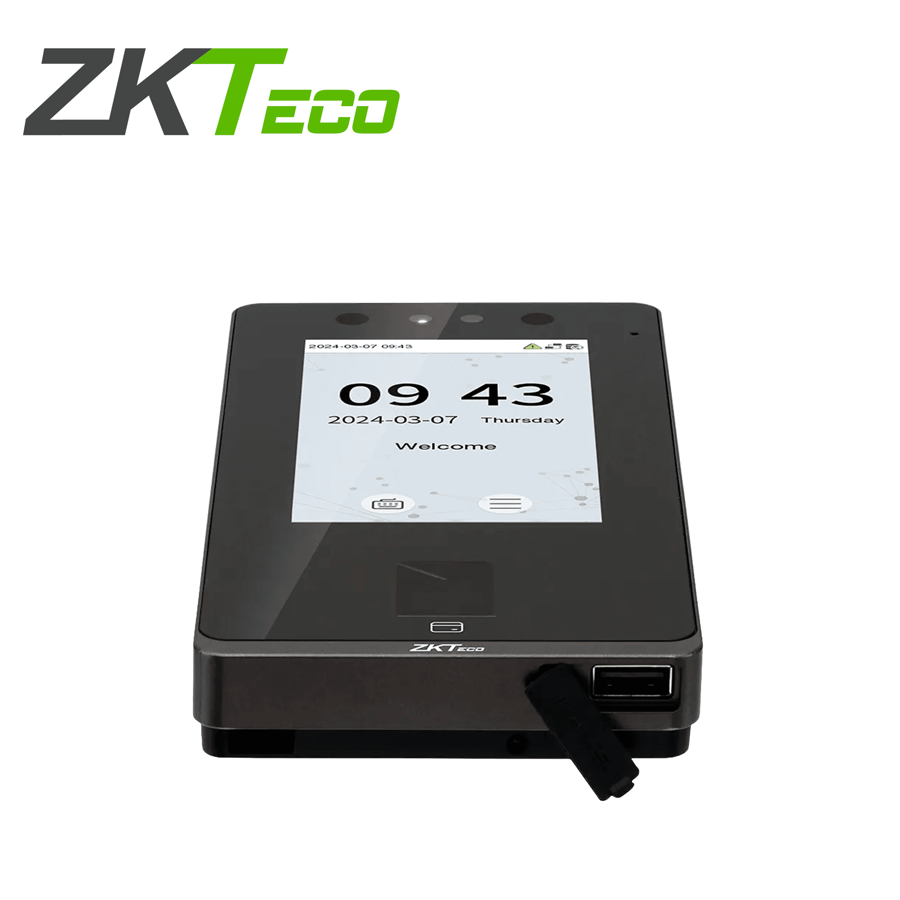 SENSEFACE 4A CONTROL DE ACCESO Y ASISTENCIA ZKTECO SENSEFACE 4A MULTIBIOMETRICO / 6,000 ROSTROS / 8,000 HUELLAS / 8,000 TARJETAS DE 125KHZ / WIFI 2.4GHZ / TCP/IP / PANTALLA TACTIL DE 4.3 PULGADAS / PROTECCION IP65 / SOFTWARE COMPATIBLE ZLINK / ZKBIO  - Miniatura 4