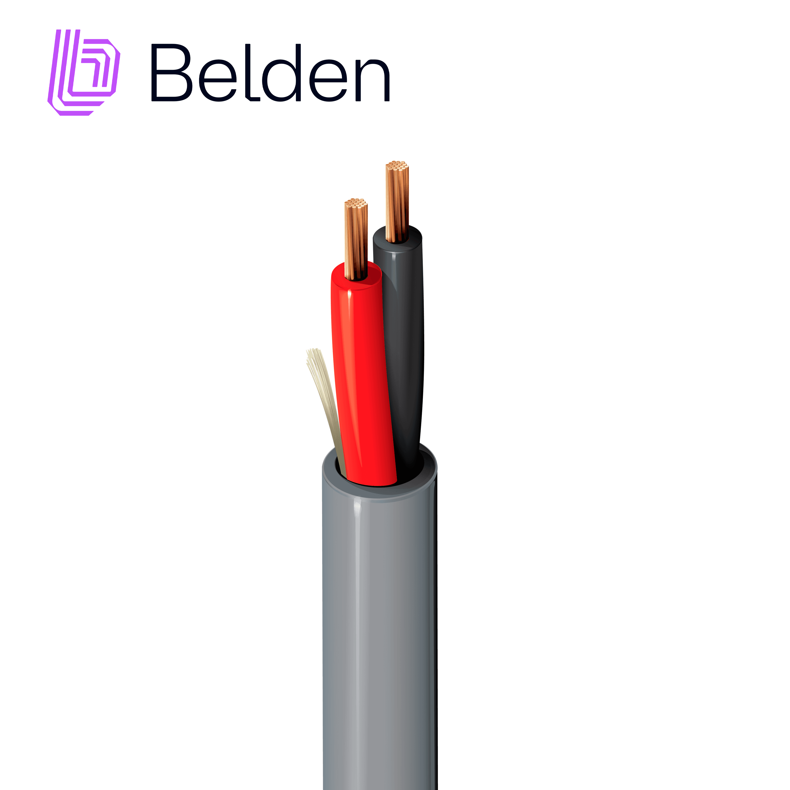 6200UE 008U1000 CABLE DE SEGURIDAD Y SONIDO BELDEN 6200UE 0081000 / INTERIOR / GRIS / 2 CONDUCTORES / 16 AWG / MULTIFILAR / FORRO PVC / CMP / CAJA / 1,000 PIES 305 METROS - Miniatura 2