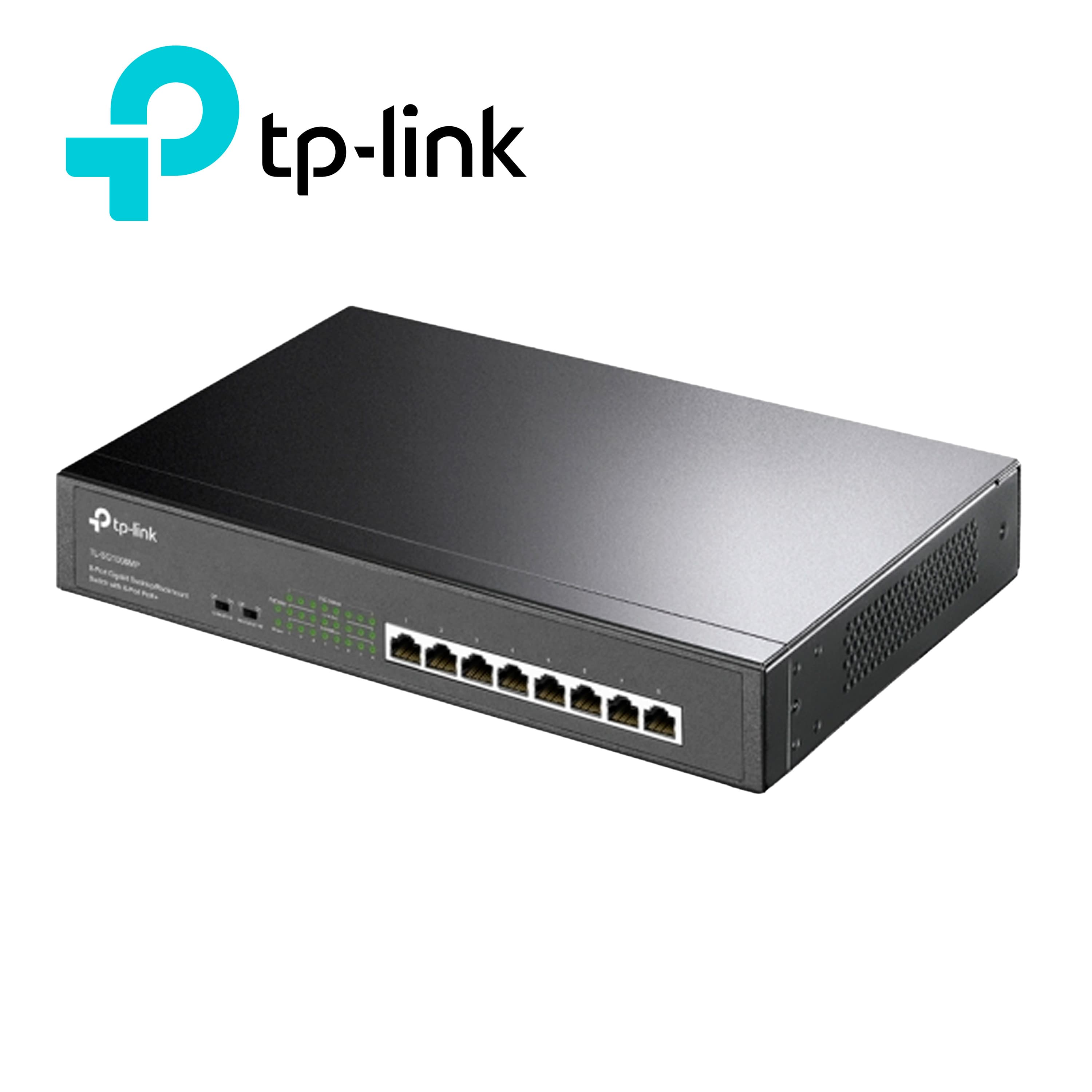 SWITCH NO ADMINISTRABLE TP-LINK TL-SG1008MP / 8 PUERTOS RJ45 GIGABIT POE+ / 802.3AF/AT / POTENCIA HASTA 30 W POR PUERTO / METALICO / INSTALACION EN ESCRITORIO O RACK / RECOMENDADO PARA VIDEOVIGILANCIA-PUNTOS DE ACCESO-TELEFONOS IP - Miniatura 2