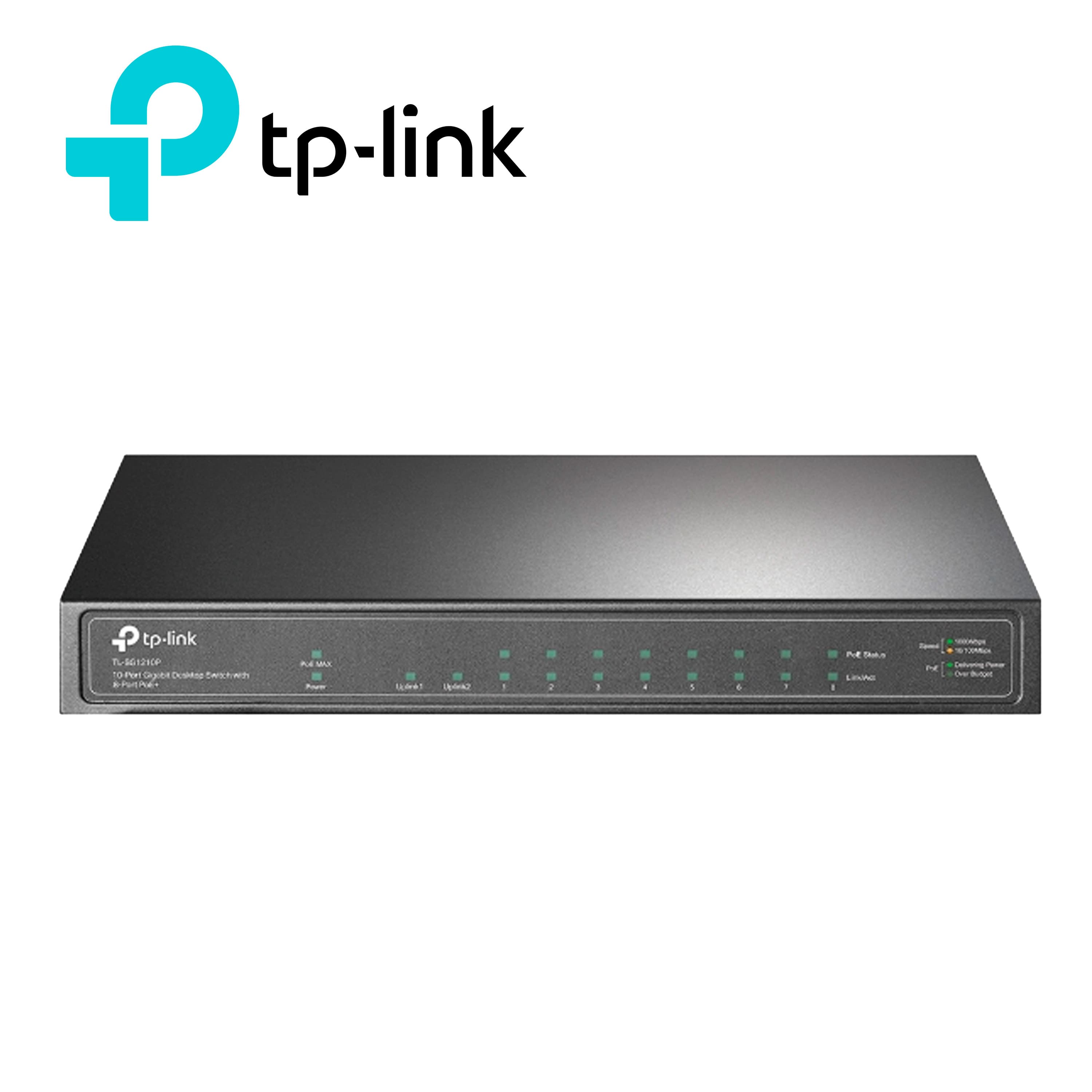 SWITCH NO ADMINISTRABLE TP-LINK TL-SG1210P / 8 PUERTOS RJ45 GIGABIT POE+ / 1 PUERTO RJ45 GIGABIT ADICIONAL / 1 PUERTO SFP GIGABIT / IEEE 802.3AF/AT / HASTA 30 W POR PUERTO Y POE TOTAL DE 63 W / MODOS EXTEND HASTA 250 METROS /  PRIORITY / ISOLATION /  - Miniatura 4