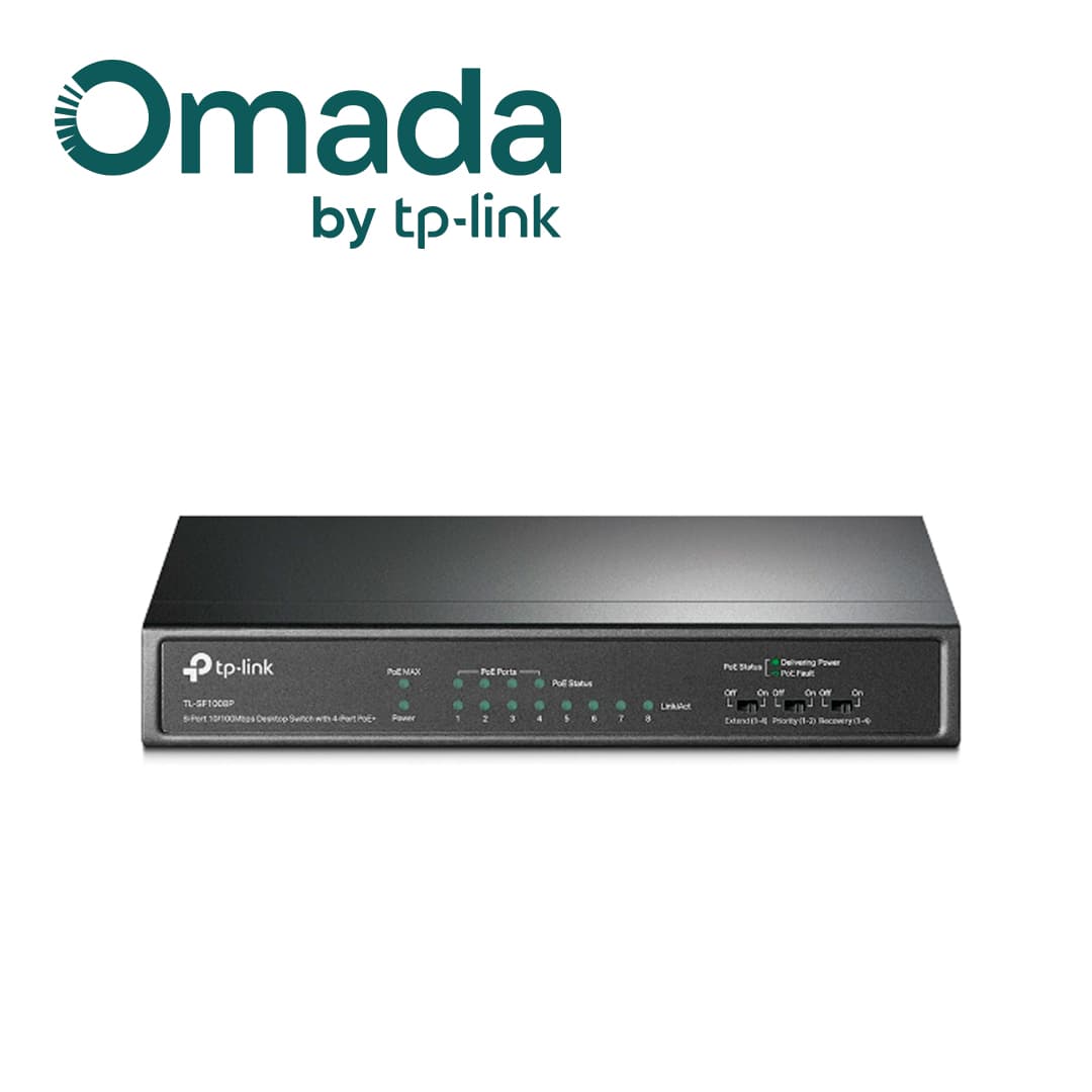 SWITCH NO ADMINISTRABLE TP-LINK TL-SF1008P/ 8 PUERTOS RJ45 10/100 MBPS/ 4 PUERTOS POE 802.3 AF/ SOPORTA POE MAXIMO 57 W PARA 4 PUERTOS/ CARCASA METALICA IDEAL PARA ESCRITORIO/ USO INTERIOR - Miniatura 6