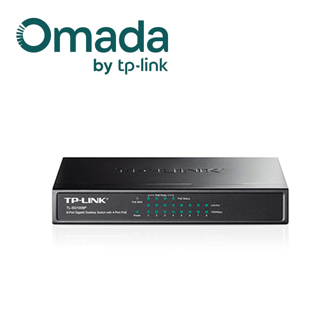 SWITCH POE NO-ADMINISTRABLE TP-LINK TL-SG1008P / 8 PUERTOS GIGABIT 10/100/1,000MBPS / 4 PUERTOS POE  802.3AF 55W / USO ESCRITORIO - Miniatura 3