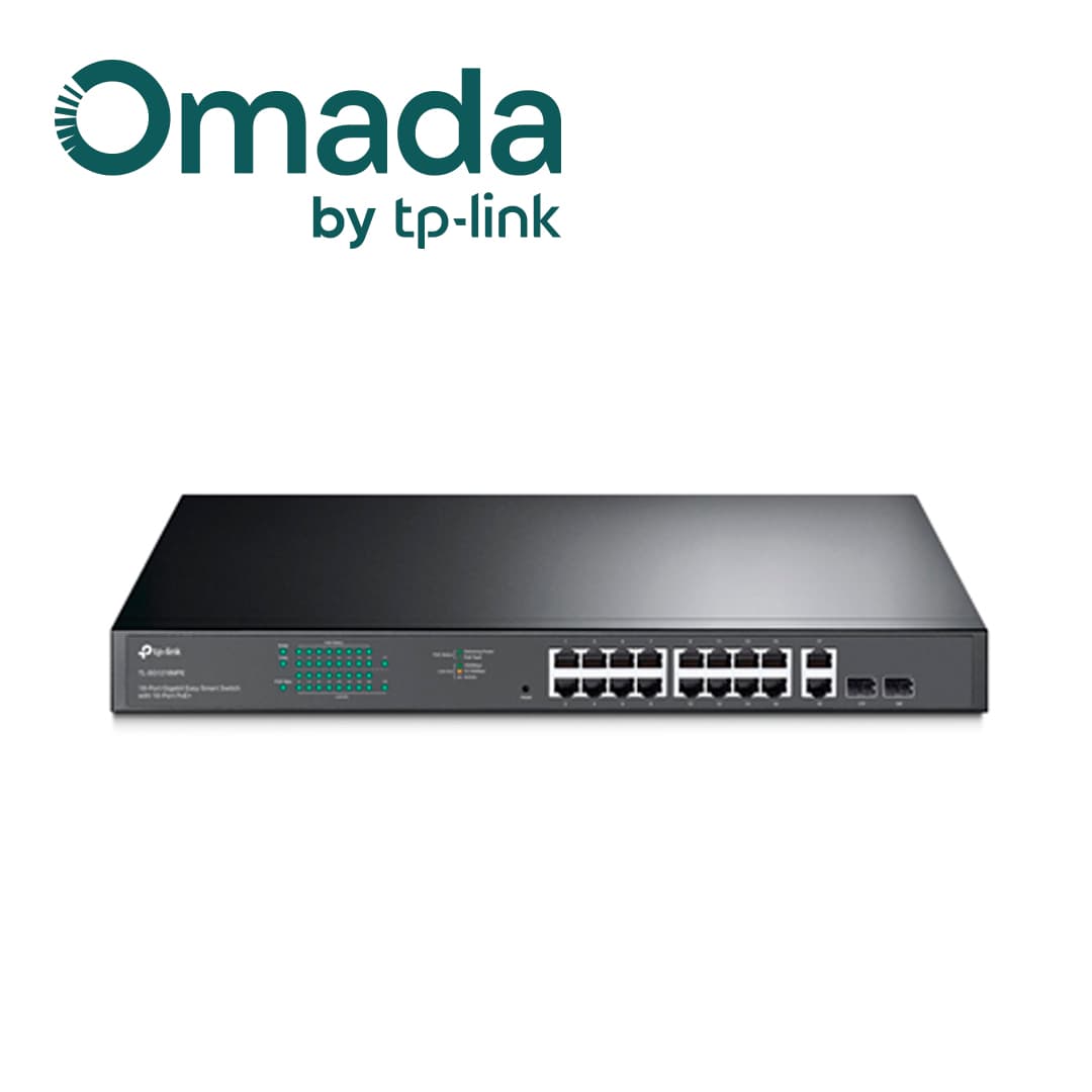 SWITCH ADMINISTRABLE TP-LINK TL-SG1218MPE / 16 PUERTOS RJ45 POE AF/AT 10/100/1000 MBPS + 2 PUERTOS GIGA SFP / POTENCIA POE TOTAL 192 W / TECNOLOGIA DE EFICIENCIA ENERGETICA / CARCASA METALICA IDEAL PARA RACK / USO INTERIOR - Miniatura 5