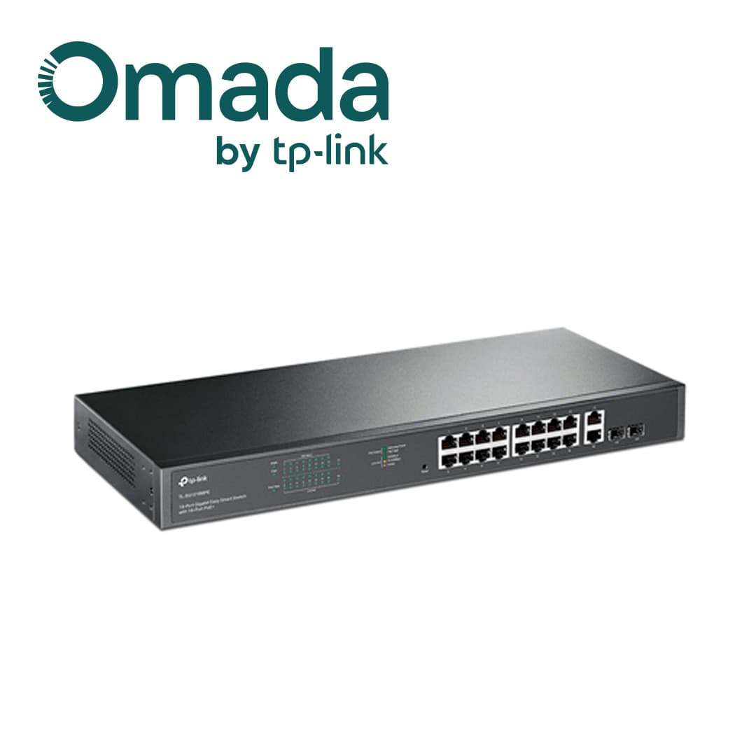 SWITCH ADMINISTRABLE TP-LINK TL-SG1218MPE / 16 PUERTOS RJ45 POE AF/AT 10/100/1000 MBPS + 2 PUERTOS GIGA SFP / POTENCIA POE TOTAL 192 W / TECNOLOGIA DE EFICIENCIA ENERGETICA / CARCASA METALICA IDEAL PARA RACK / USO INTERIOR - Miniatura 6