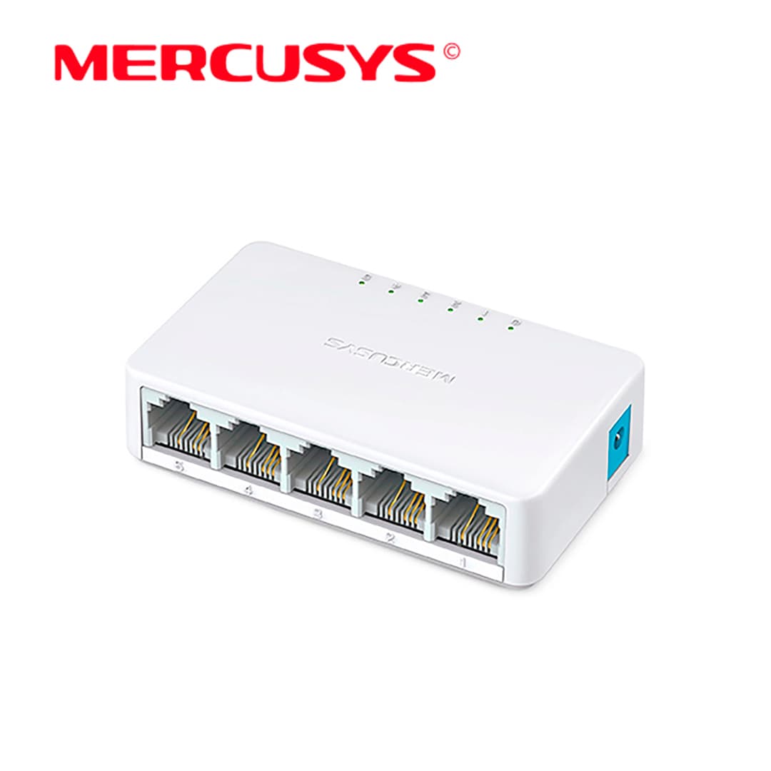 SWITCH DE ESCRITORIO MERCUSYS MS105 DE 5 PUERTOS 10/100 MBPS - Miniatura 5
