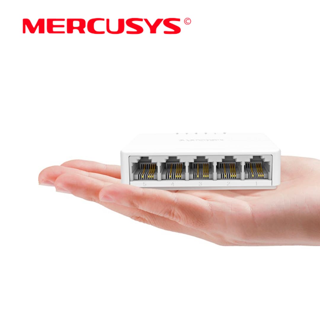 SWITCH DE ESCRITORIO MERCUSYS MS105 DE 5 PUERTOS 10/100 MBPS - Miniatura 7