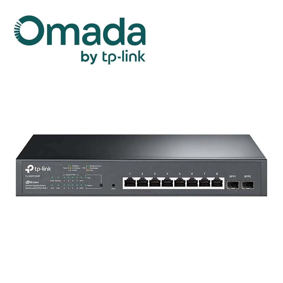 SWITCH POE JETSTREAM SDN ADMINISTRABLE TP-LINK SG2210MP / 8 PUERTOS POE AT/AF 150W 10/100/1000 MBPS + 2 PUERTOS PARA FIBRA OPTICA / MONTAJE EN RACK / CAPACIDAD DE CONMUTACION 20 GBPS - Miniatura 4