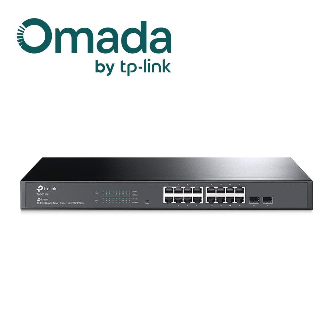 SWITCH ADMINISTRABLE JETSTREAM TP-LINK SG2218 / 16 PUERTOS RJ45 10/100/1000 MBPS 2 PUERTOS FIBRA OPTICA SFP (VACIO) GIGABIT/ MONTAJE EN RACK/ ADMINISTRACION CENTRALIZADA OMADA/ USO INTERIOR - Miniatura 5