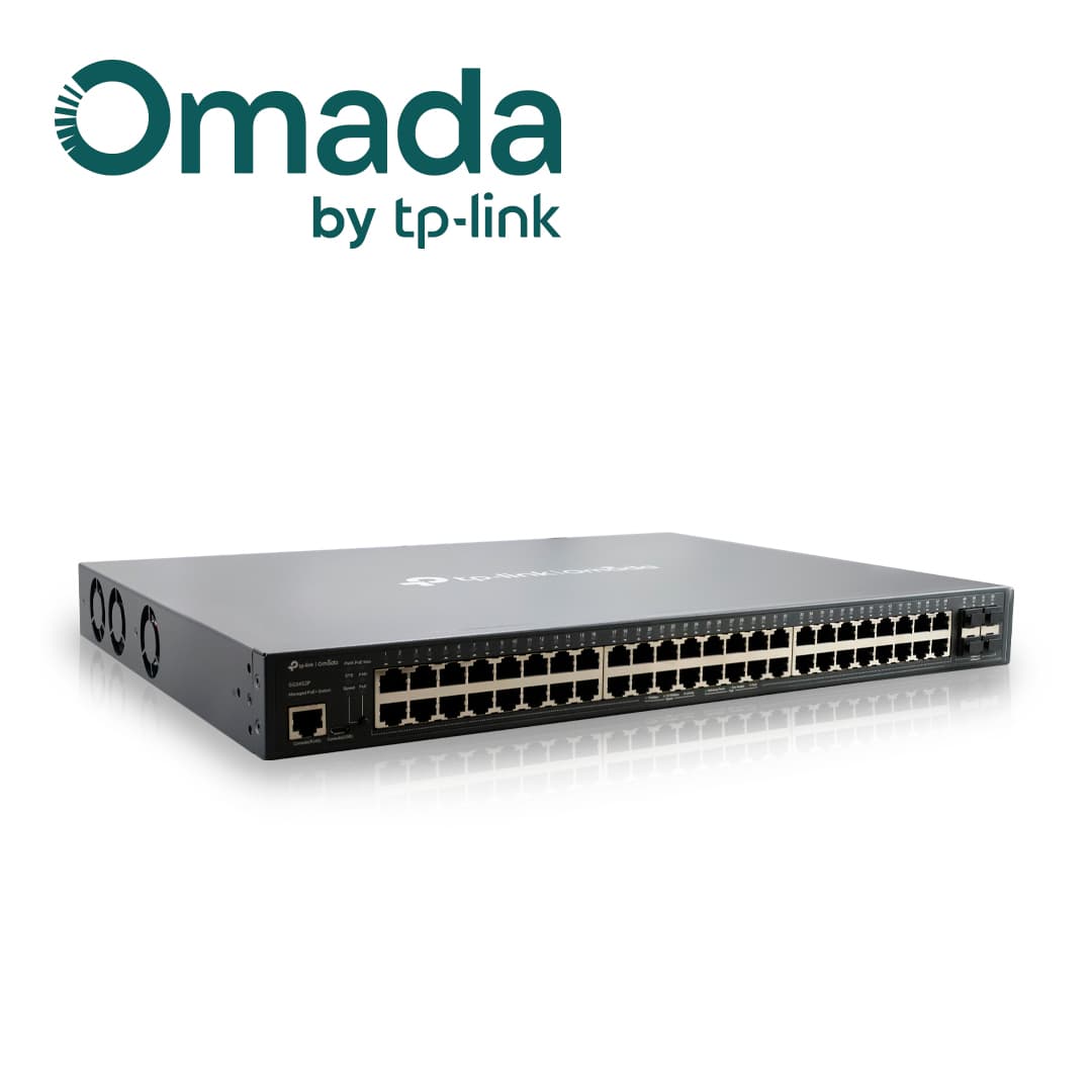 SWITCH ADMINISTRABLE TP-LINK SG3452P / 48 PUERTOS RJ45 POE AF/AT 10/100/1000 MBPS + 4 PUERTOS GIGA SFP / POTENCIA POE TOTAL 384 W / CARCASA METALICA IDEAL PARA RACK / USO INTERIOR / ADMINISTRACION CENTRALIZADA OMADA - Miniatura 7