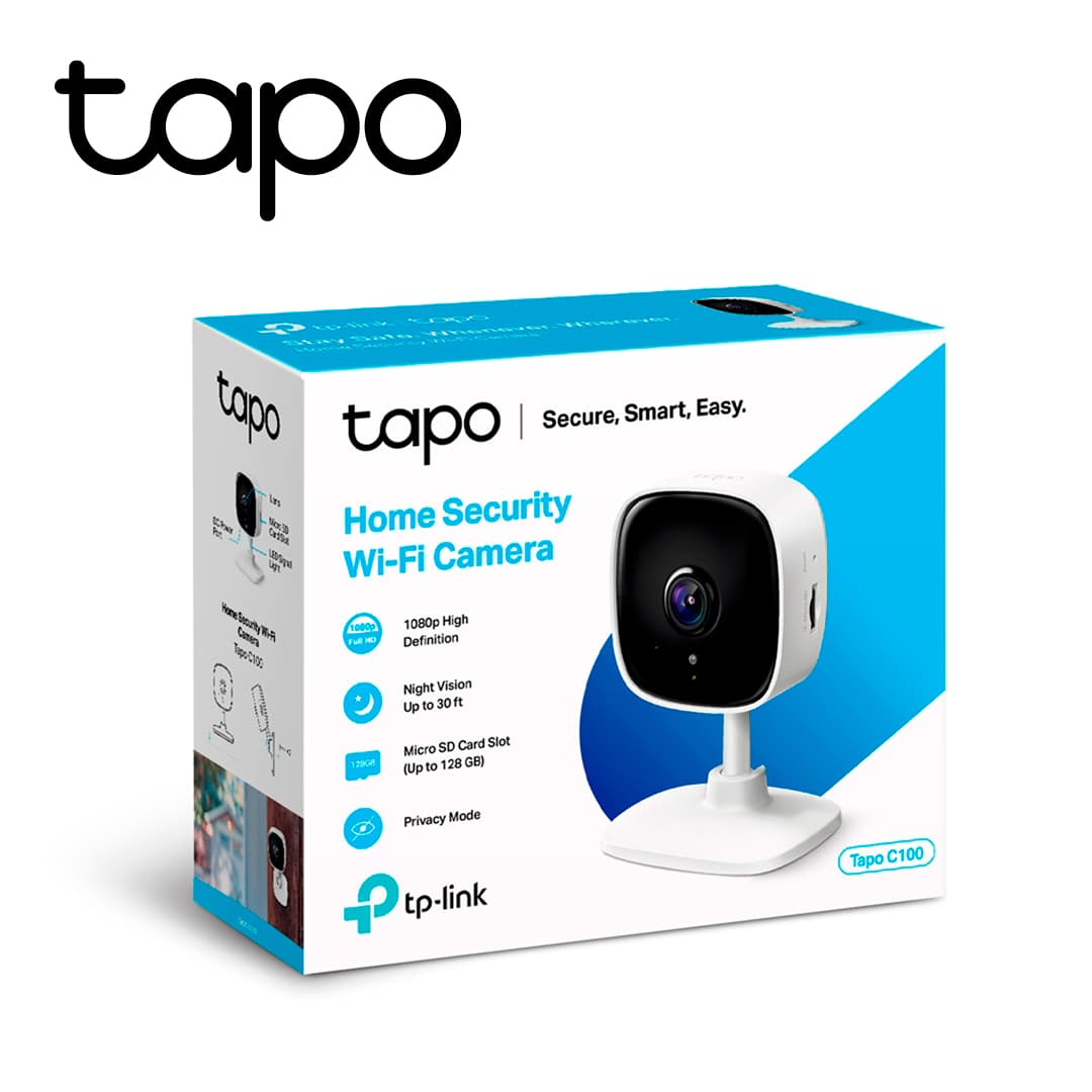CAMARA WIFI INTERIOR TP-LINK TAPO C100 RESOLUCION FULL HD, VISION NOCTURNA, AUDIO BIDIRECCIONAL, ACEPTA MEMORIA SD HASTA 128GB - Miniatura 7