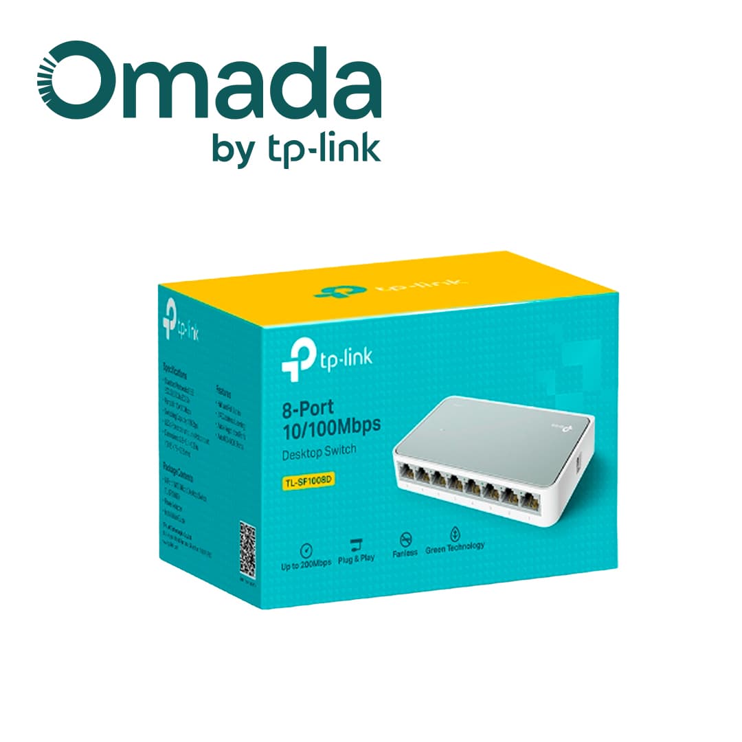 SWITCH NO ADMINISTRABLE TP-LINK TL-SF1008 / 8 PUERTOS RJ45 10/100 MBPS / MONTAJE EN ESCRITORIO / TECNOLOGIA GREEN ETHERNET DE EFICIENCIA ENERGETICA / USO INTERIOR / PLUG AND PLAY - Miniatura 7
