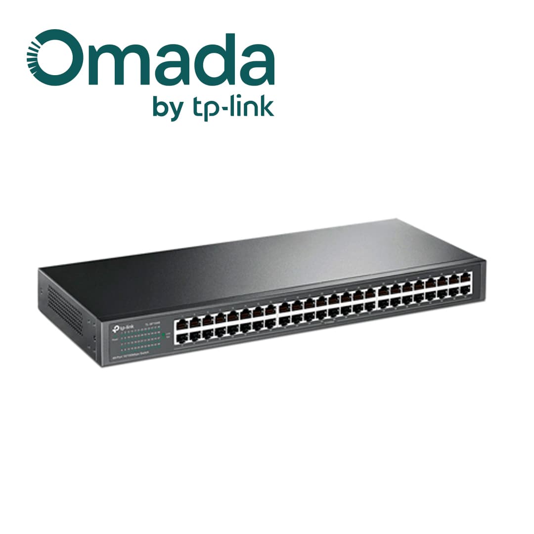 SWITCH NO ADMINISTRABLE TP-LINK TL-SF1048 / CUENTA CON 48 PUERTOS RJ45 10/100 MBPS / MONTAJE EN RACK / TECNOLOGIA GREEN ETHERNET DE EFICIENCIA ENERGETICA / USO INTERIOR / PLUG AND PLAY - Miniatura 6