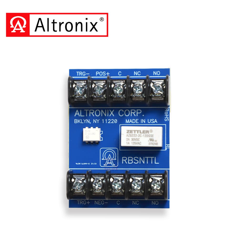 MODULO RELEVADOR ULTRASENSITIVO ALTRONIX RBSNTTL COMPATIBLES CON PANELES RESIDEO L5210LA Y L7000 - Miniatura 3