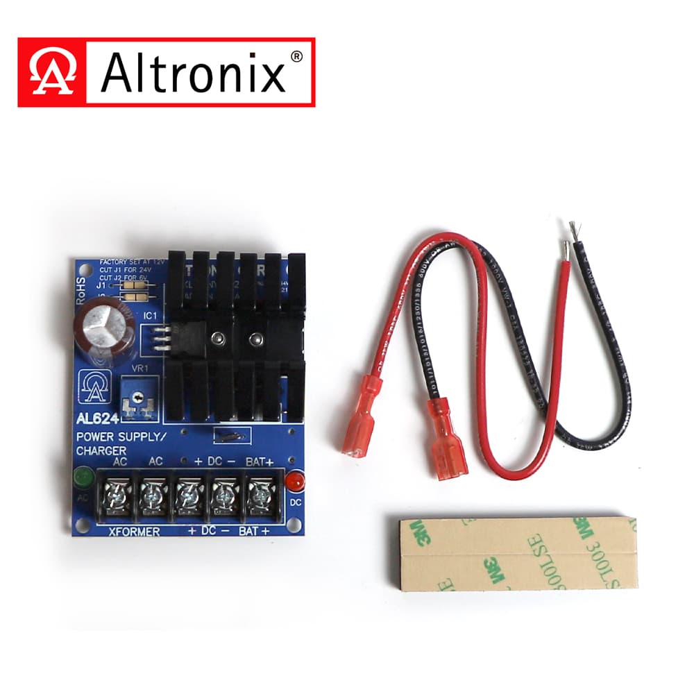 FUENTE DE ALIMENTACION/CARGADOR ALTRONIX AL624 CONVIERTE UNA ENTRADA DE AC DE BAJO VOLTAJE EN UNA SALIDA DE 6VDC, 12VDC O 24VDC. ESTA FUENTE DE ALIMENTACION DE USO GENERAL TIENE UNA AMPLIA GAMA DE APLICACIONES PARA CONTROL DE ACCESO, SEGURIDAD Y ACCE - Miniatura 4
