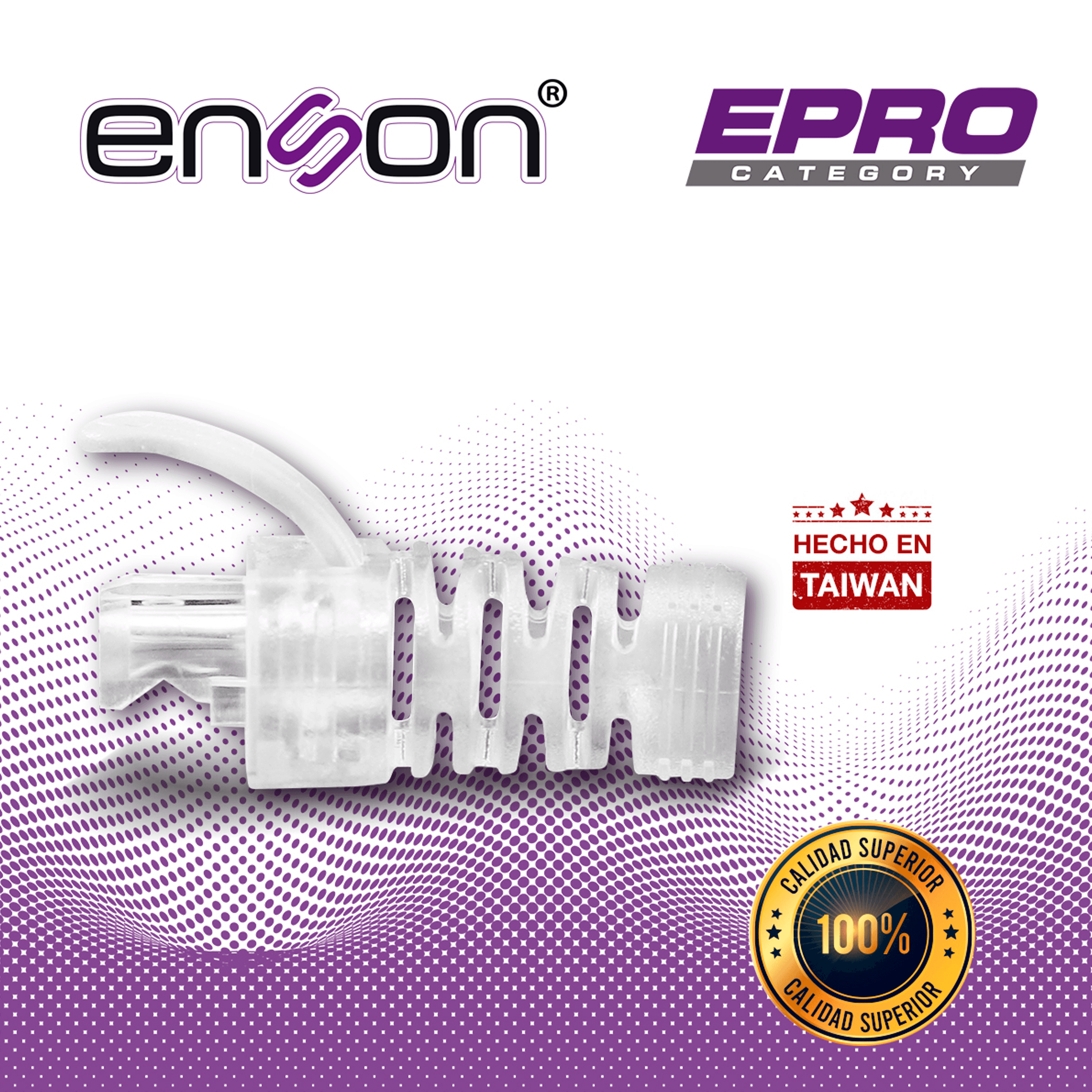 BOTA PARA CABLE UTP ENSON EPRO-BOOT5E-CL TRANSPARENTE IDEAL PARA PROTEGER Y DAR MEJOR ACABADO AL TERMINADO DEL CABLEADO. COMPATIBLE EXCLUSIVAMENTE CON CONECTORES RJ45 CAT5E ENSON EPRO-PLUG5E-50 - Miniatura 2