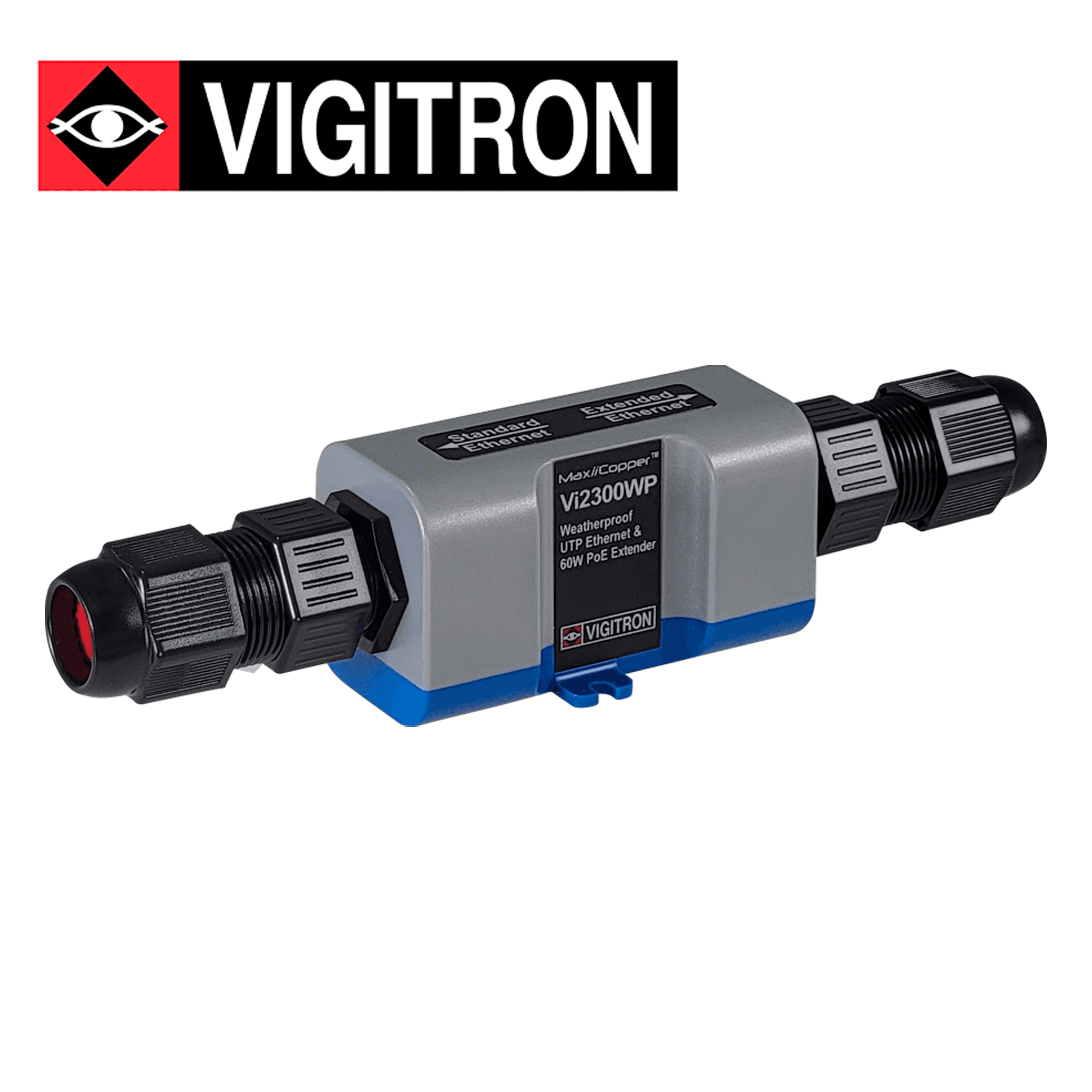 EXTENSOR ETHERNET POE VIGITRON VI2300WP / 1 PUERTO / UTP / POE AF AT BT / 72W / IP67 / REQUIERE FUENTE POE - Miniatura 4