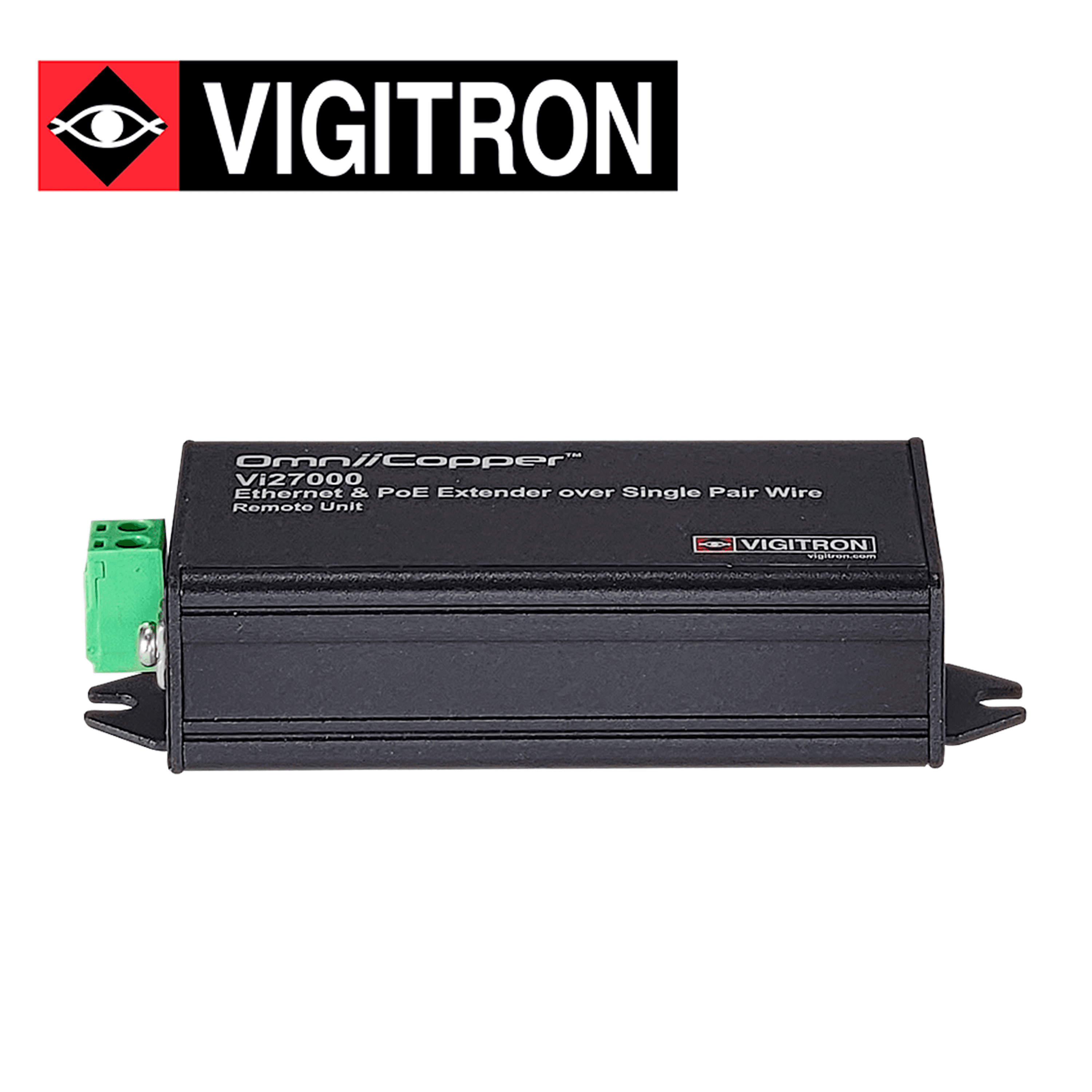 TRANSMISOR ETHERNET  PAR UNICO Y POE 914 METROS VIGITRON MODELO VI2700 / 1 PUERTO / UTP / POE AF AT  /36W / REQUIERE FUENTE POE O FUENTE ADICIONAL DE 48 -57 V - Miniatura 2