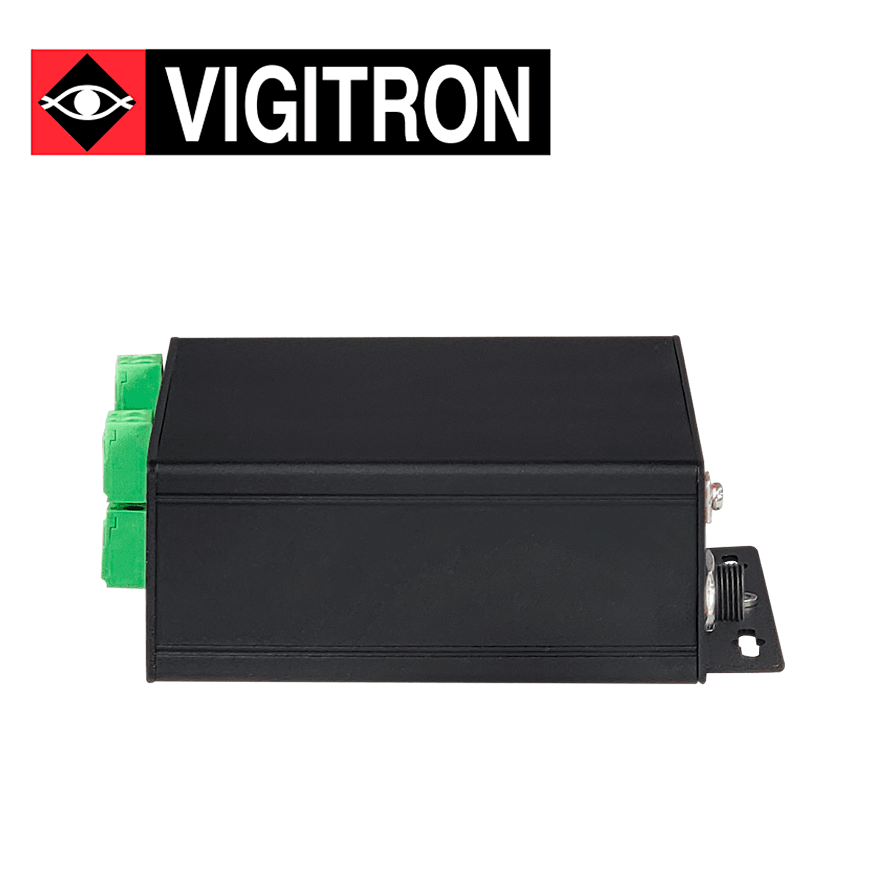RECEPTOR ETHERNET PAR UNICO Y POE  914 METROS VIGITRON MODELO VI27001/ 4 PUERTOS / UTP / POE AF AT / 36W / REQUIERE 12 V CC Y 3 A / FUENTE DE ALIMENTACION VI0014 OPCIONAL - Miniatura 2