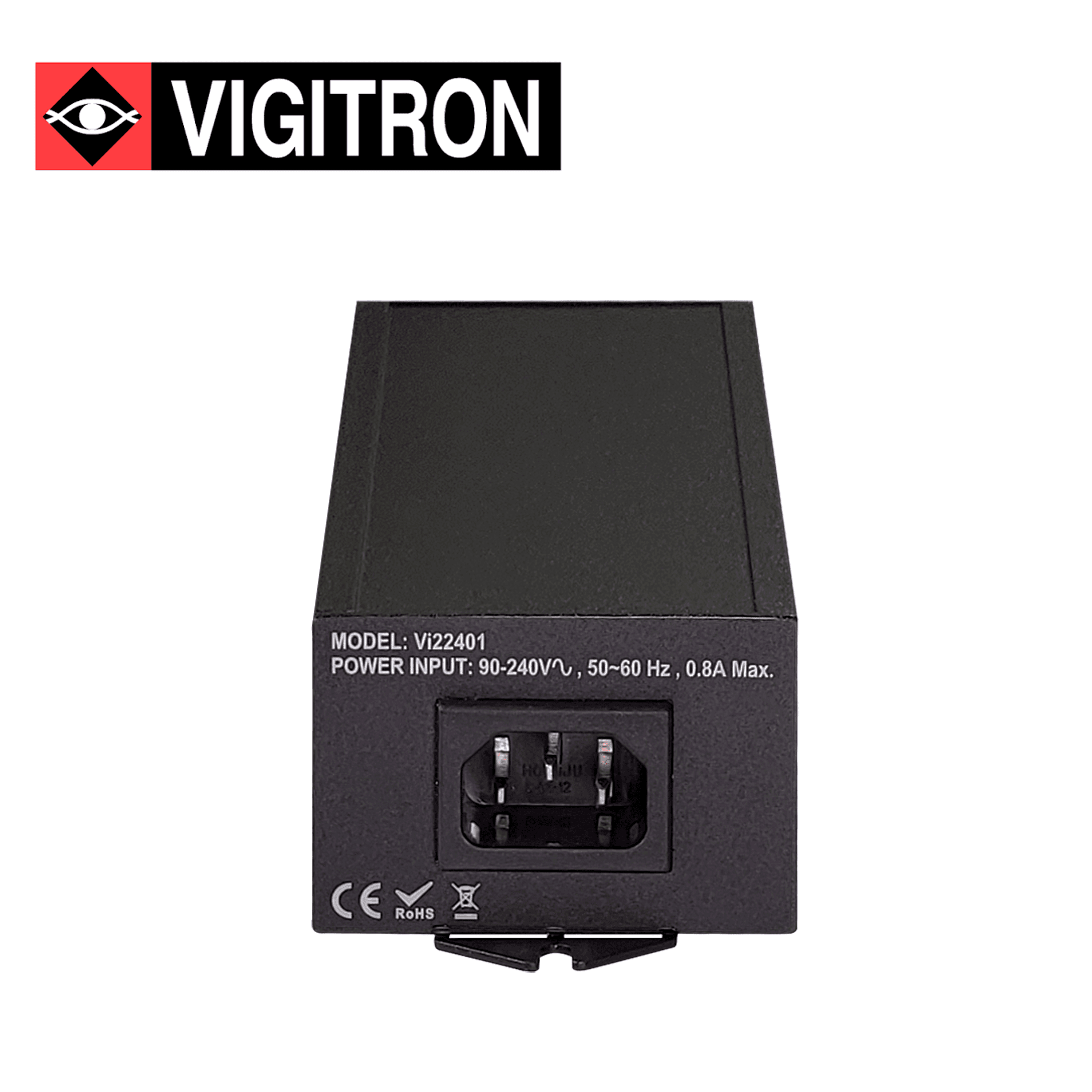 INYECTOR POE VIGITRON  VI22401 / 10M/100M/1000M / COMPATIBLE POE AF/AT /  FUENTE ALIMENTACION ACTIVA INTEGRADA 60W - Miniatura 4