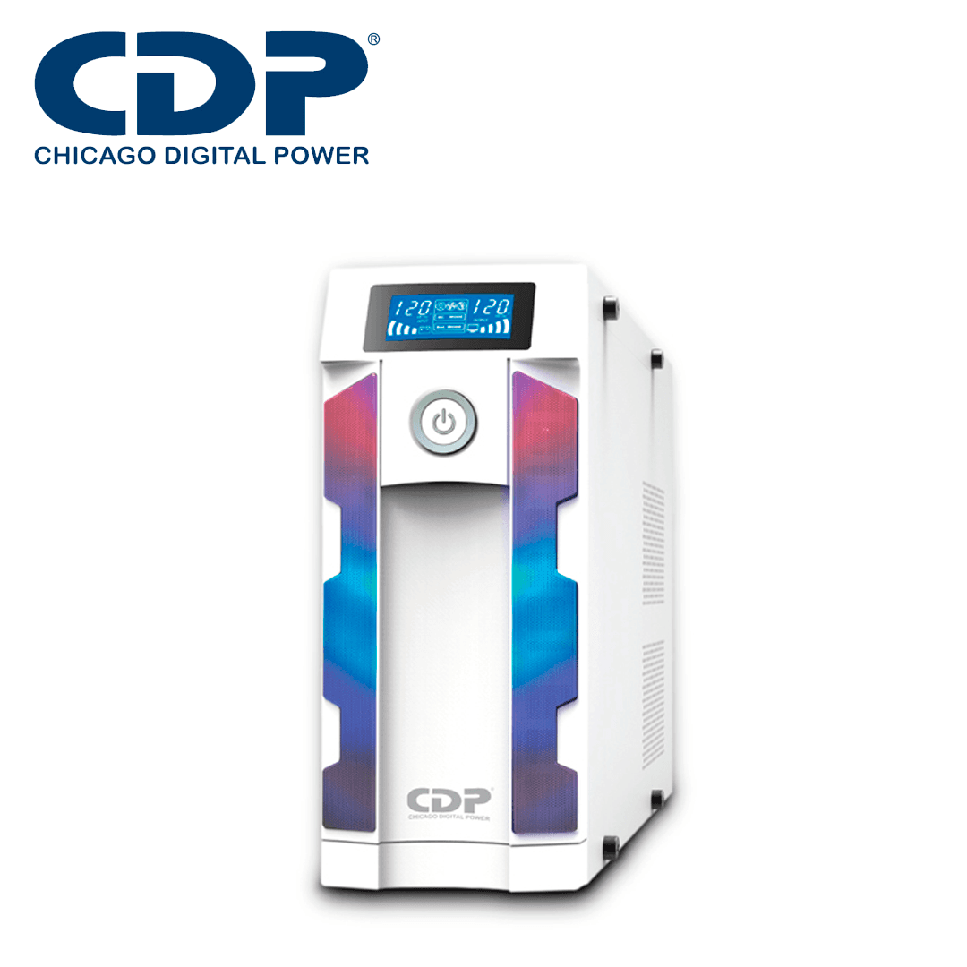 NO BREAK UPS GAMING GSMART1516 CDP / 1500VA / 900W / 16 CONTACTOS / LINEA INTERACTIVA / AVR / 8 PUERTOS USB A / 2 PUERTOS USB C / DISPLAY LCD / ILUMINACION RGB / SUPRESION DE PICOS 210 JOULES / 120V - Miniatura 2